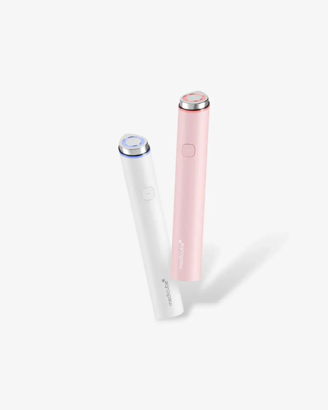 Medikube Age-R Booster Pro Mini white and pink Korean beauty device on white background