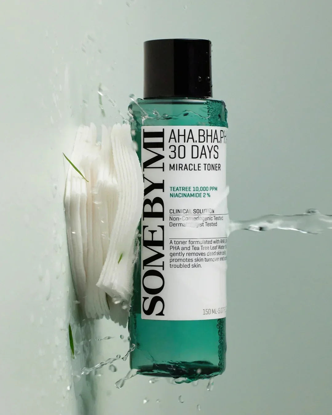 SOME BY MI AHA BHA PHA 30 Days Miracle Toner with cotton pads and water splash
