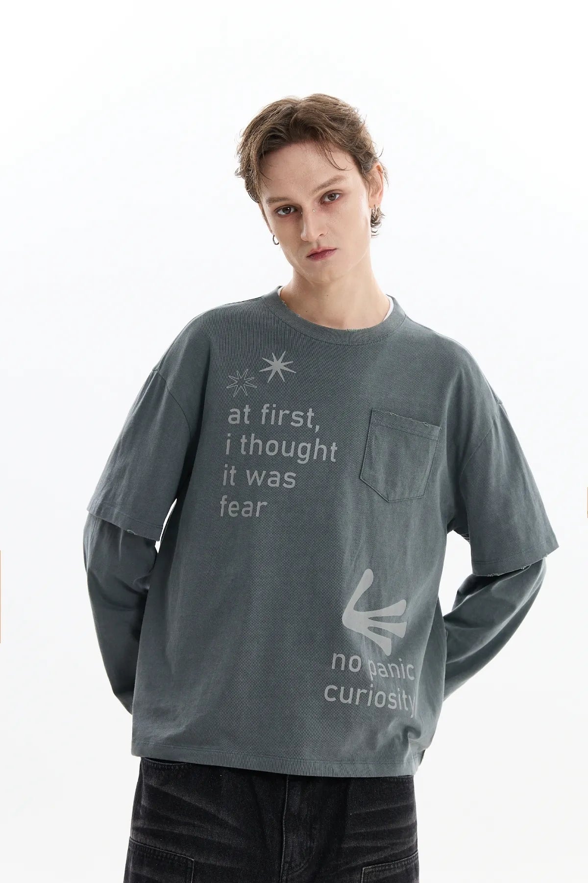 Alien Hands Layered Pigment Long Sleeve T-Shirt