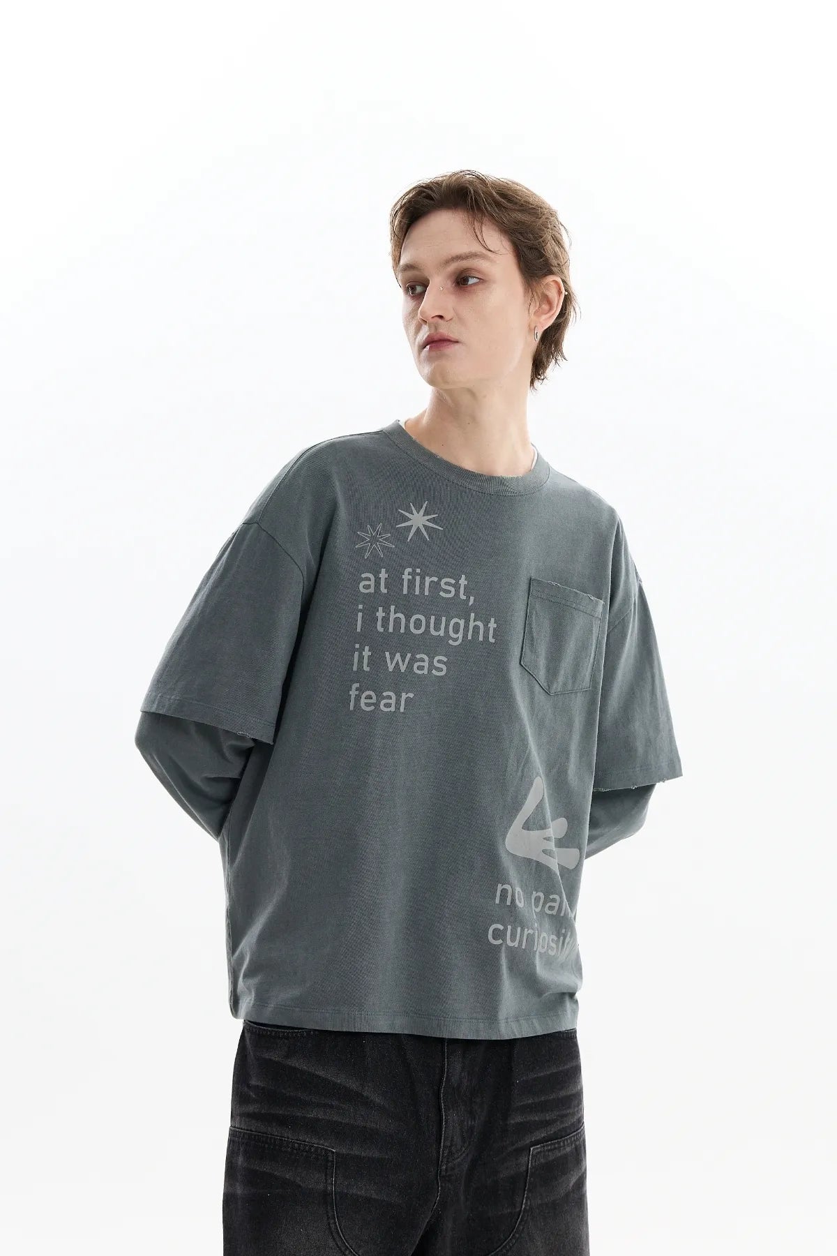 Alien Hands Layered Pigment Long Sleeve T-Shirt
