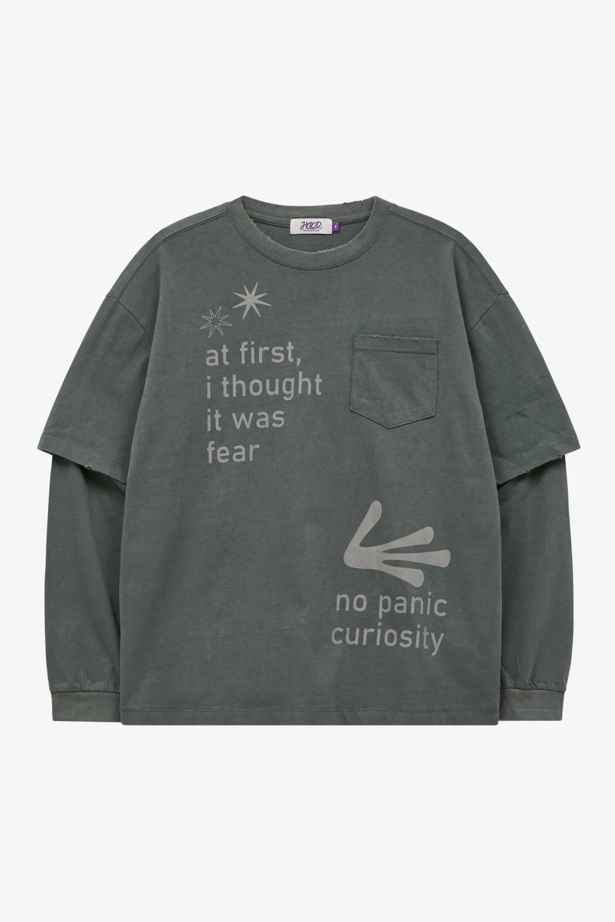 Alien Hands Layered Pigment Long Sleeve T-Shirt