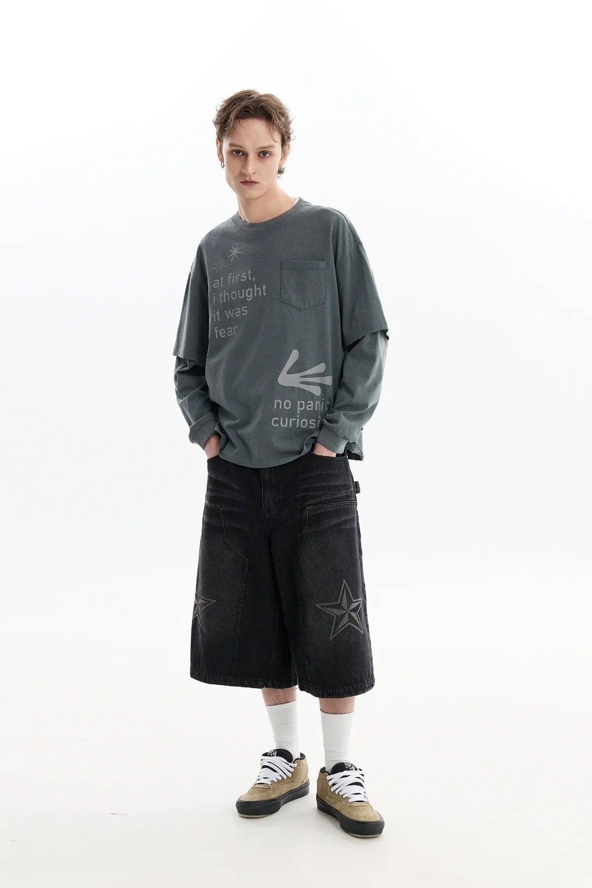 Alien Hands Layered Pigment Long Sleeve T-Shirt