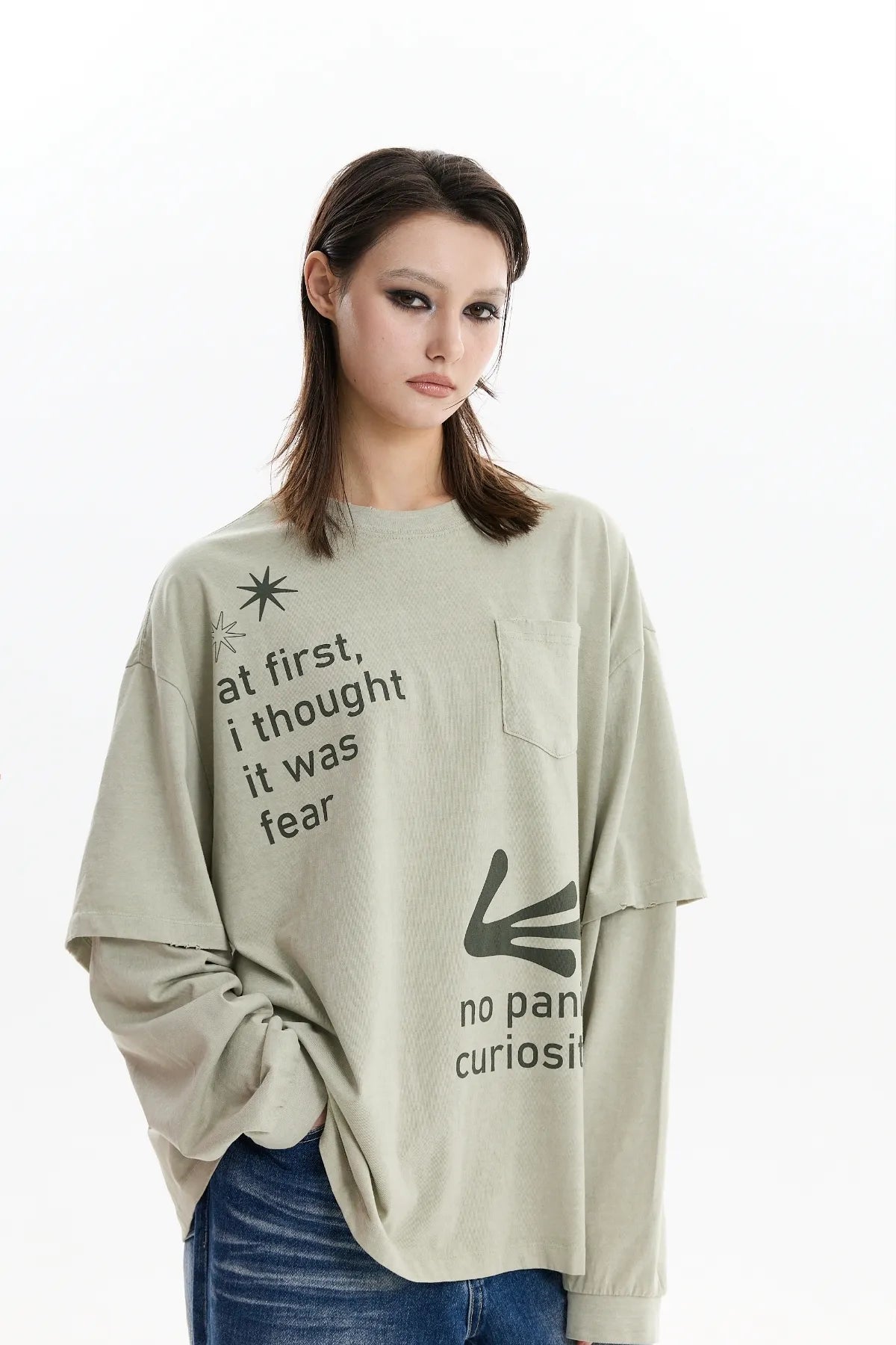 Alien Hands Layered Pigment Long Sleeve T-Shirt