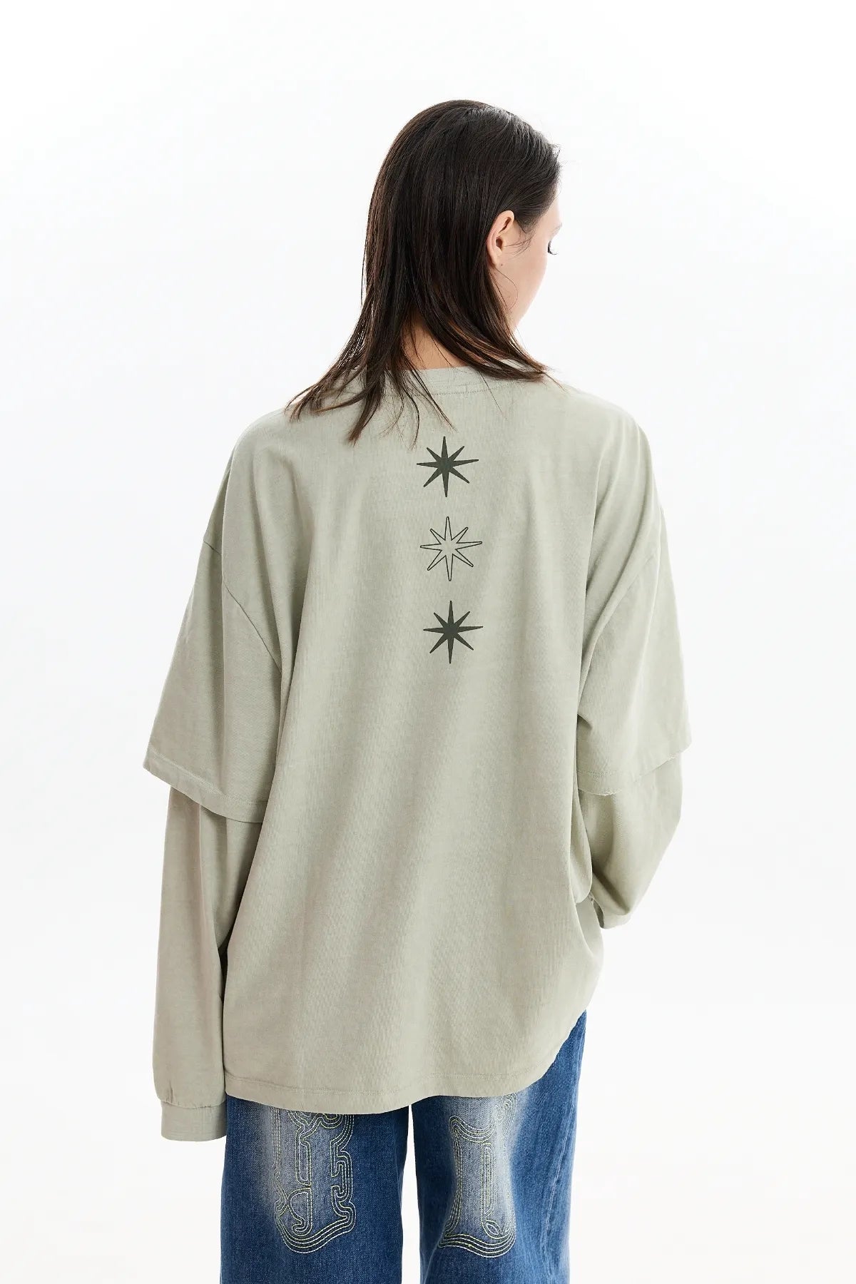 Alien Hands Layered Pigment Long Sleeve T-Shirt