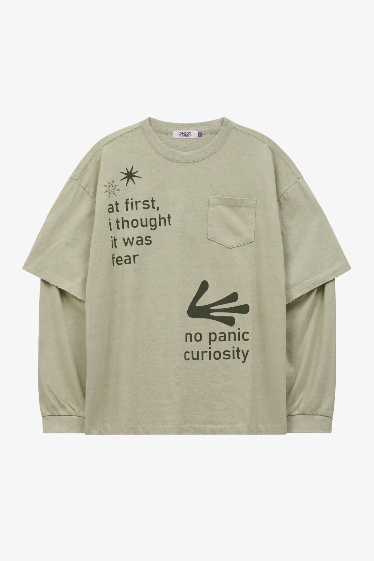 Alien Hands Layered Pigment Long Sleeve T-Shirt