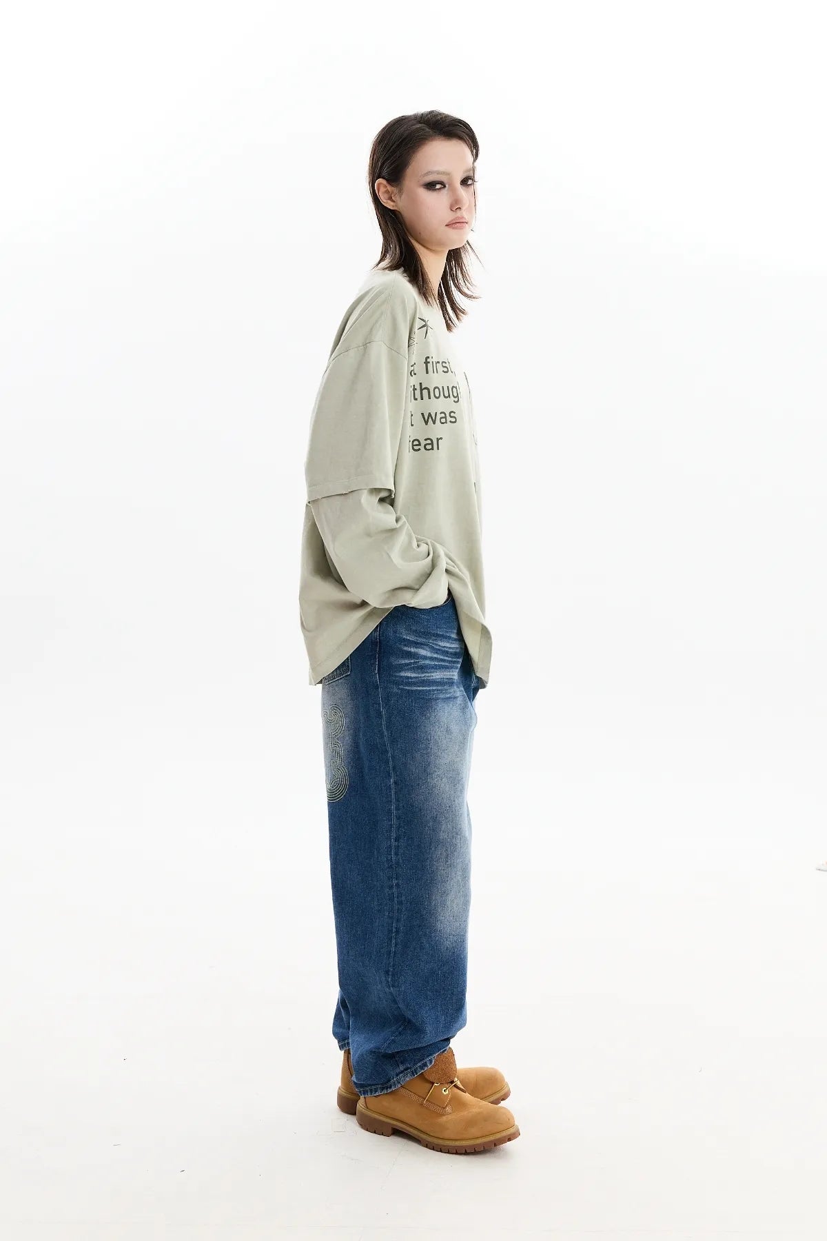 Alien Hands Layered Pigment Long Sleeve T-Shirt
