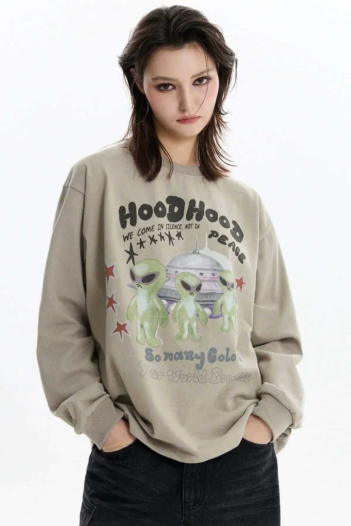 Alien Peace Long Sleeve T-shirt