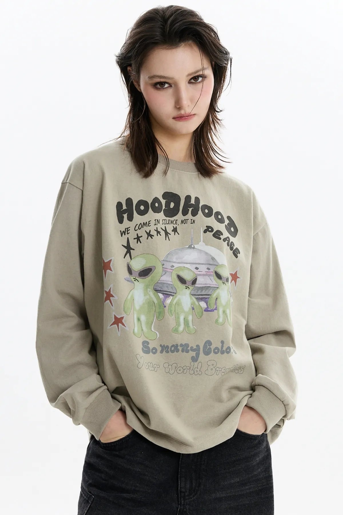 Alien Peace Long Sleeve T-shirt