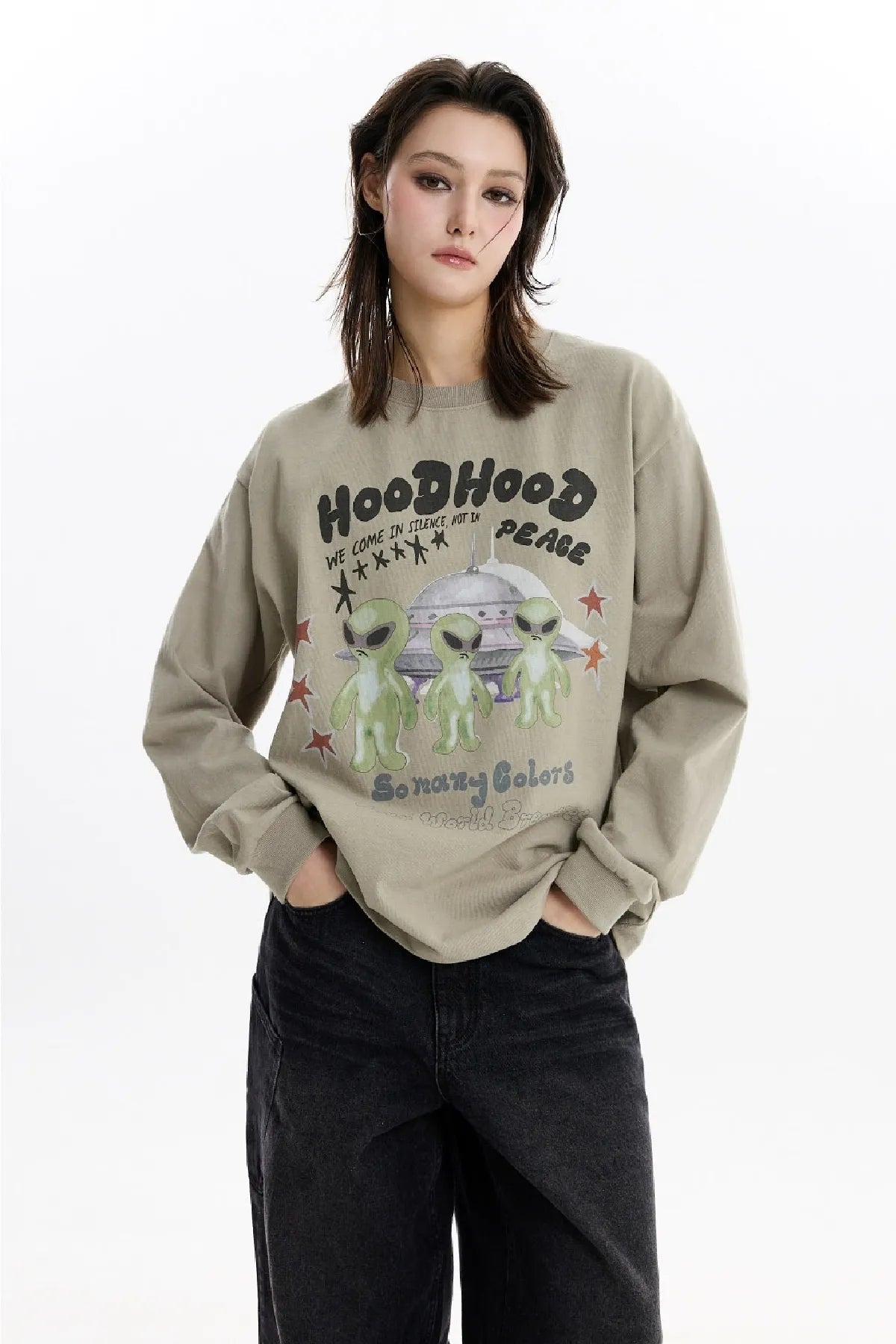 Alien Peace Long Sleeve T-shirt