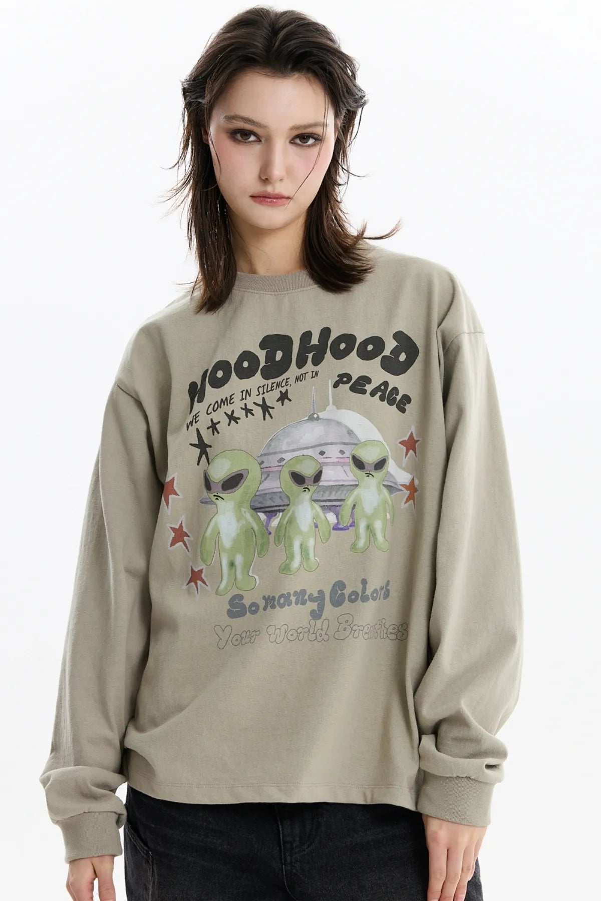 Alien Peace Long Sleeve T-shirt