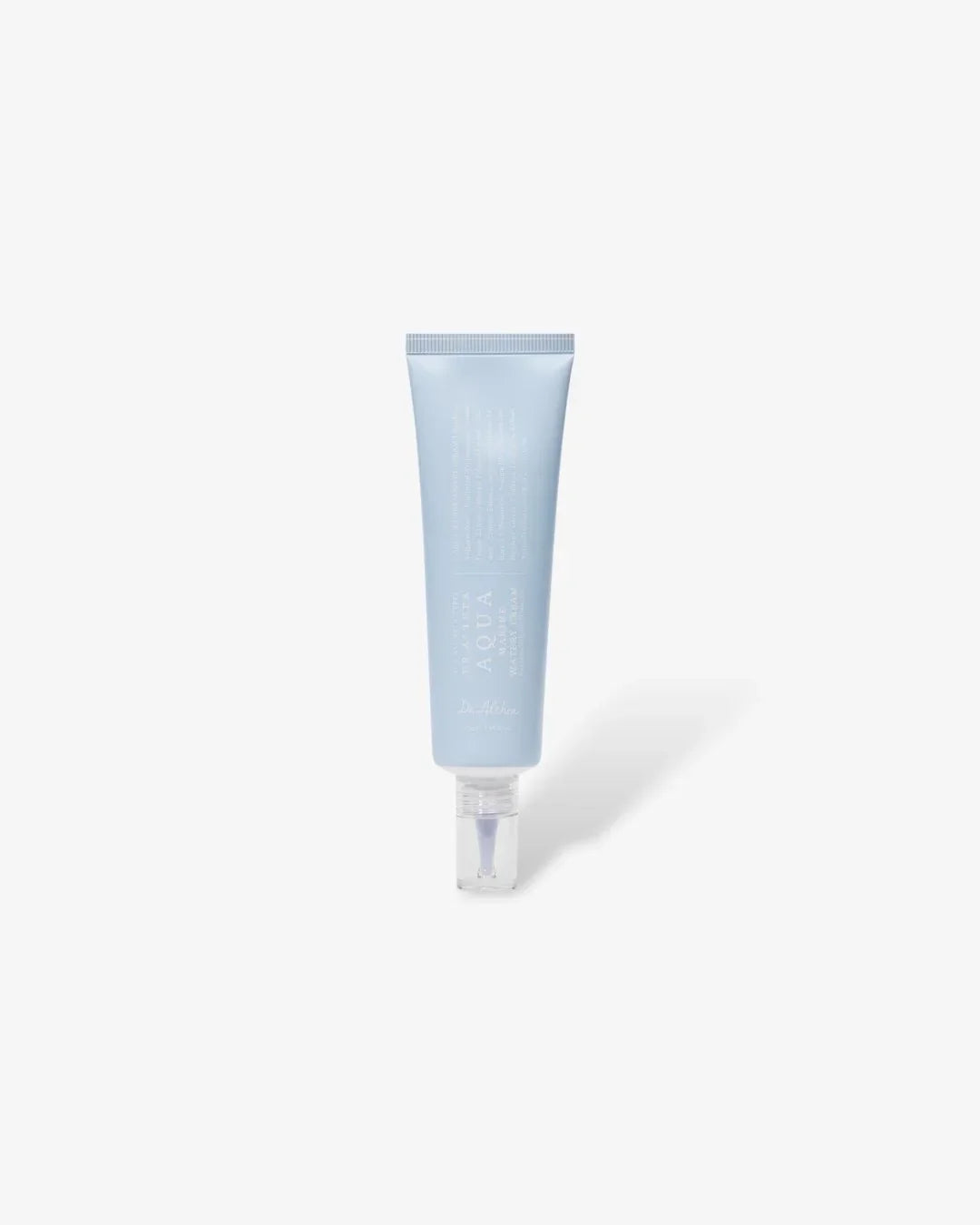 Light blue tube of Dr. Althea Aqua Watery Cream 50ml on white background