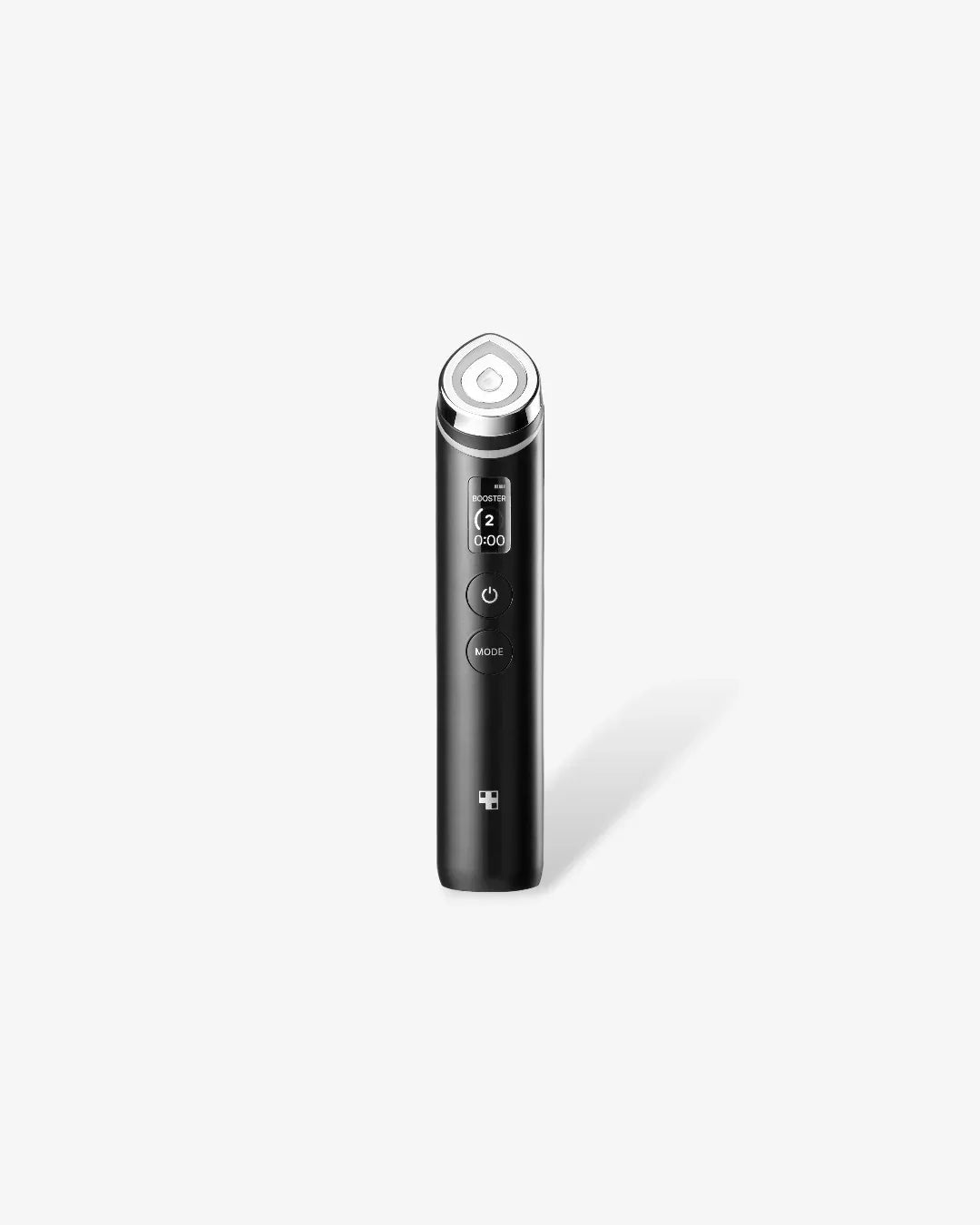 Korean beauty device Age-R Booster Pro EX, sleek black design, on white background at Malkn