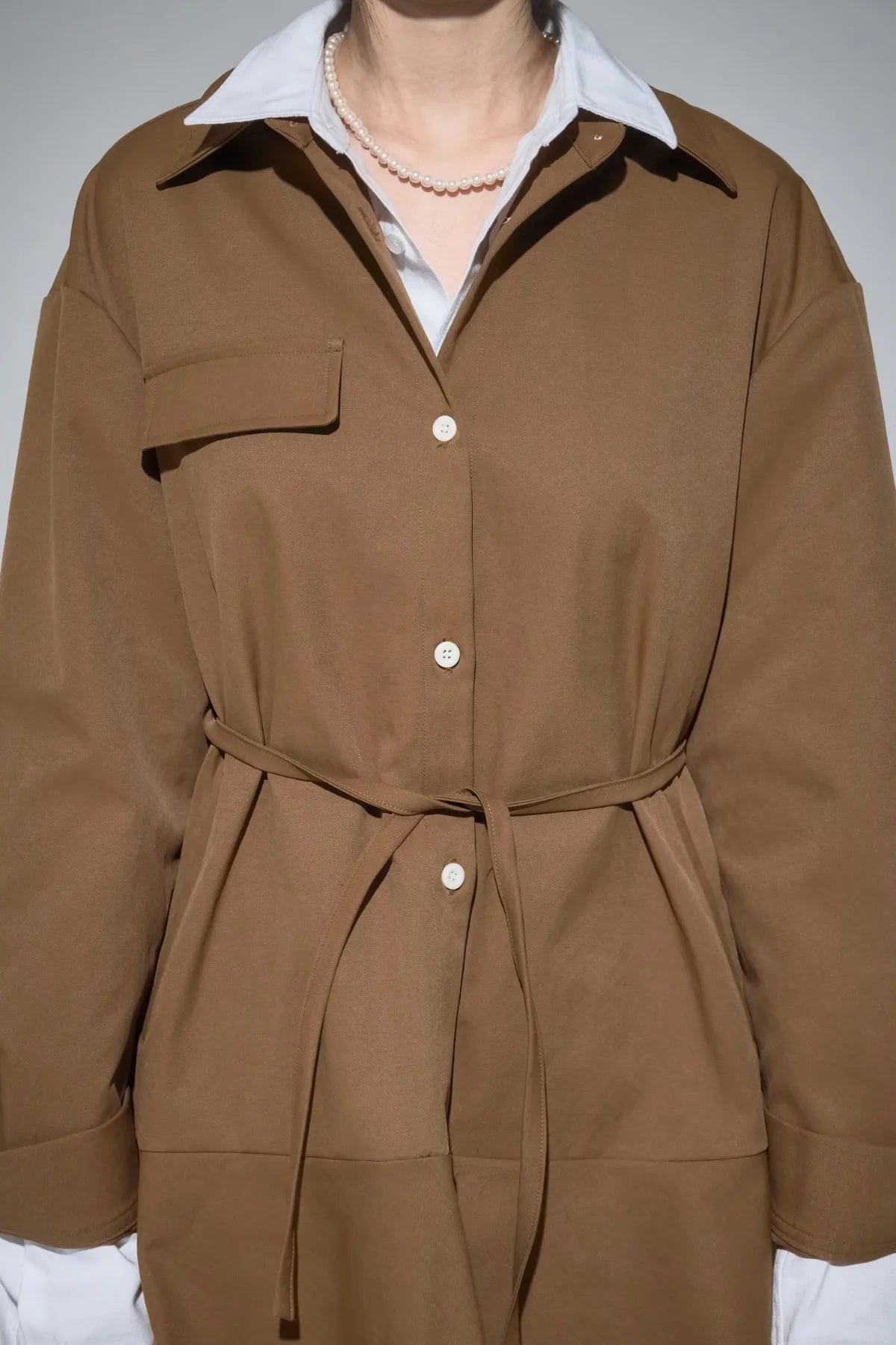 Belted Shirt Dress