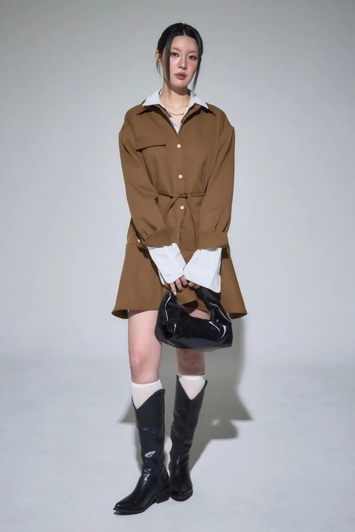 Belted Shirt Dress