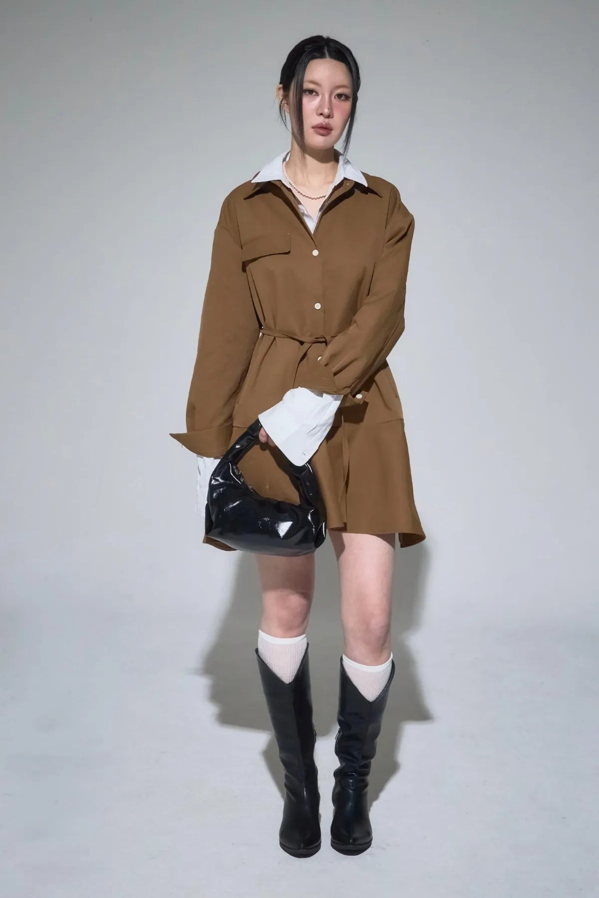 Belted Shirt Dress