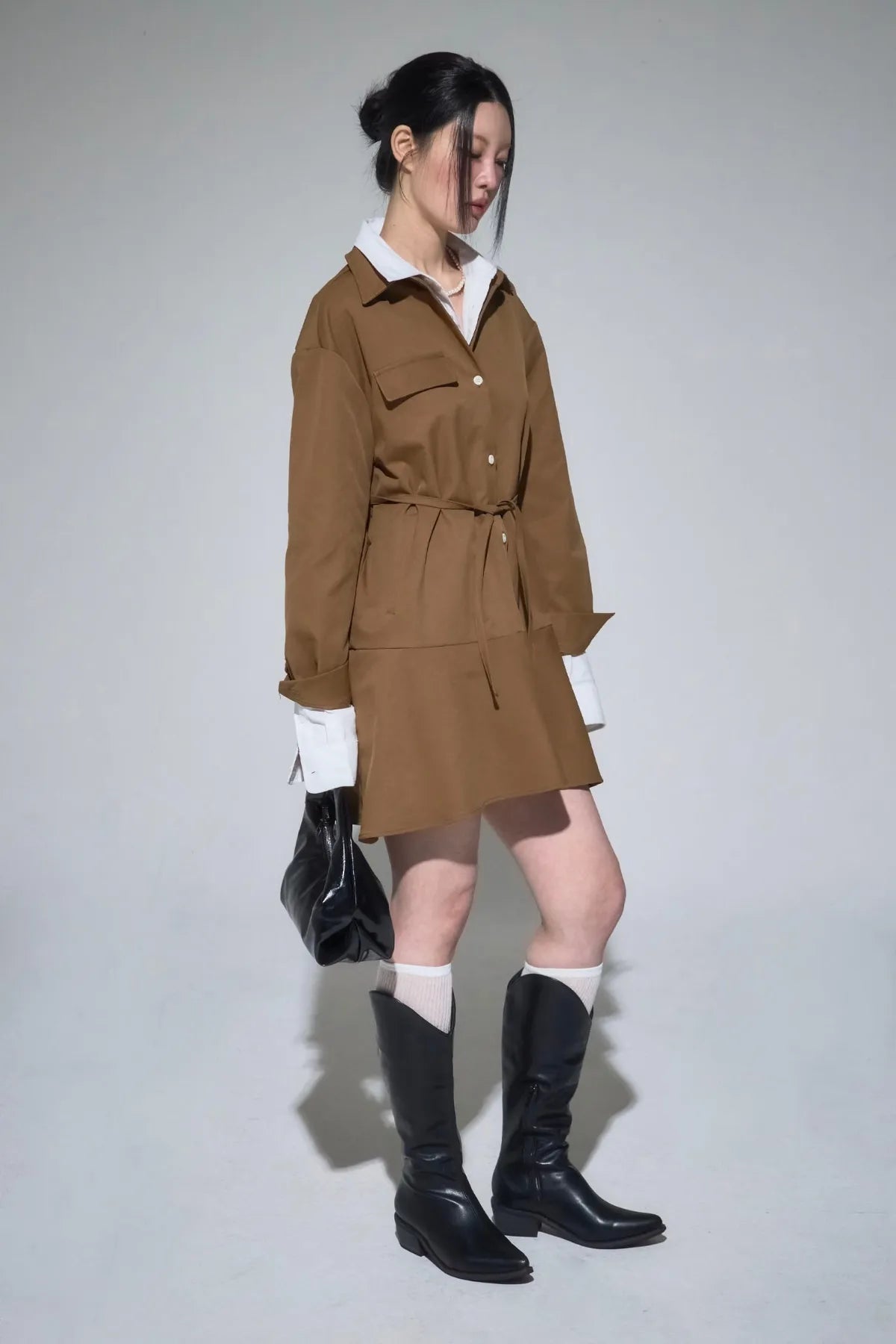 Belted Shirt Dress