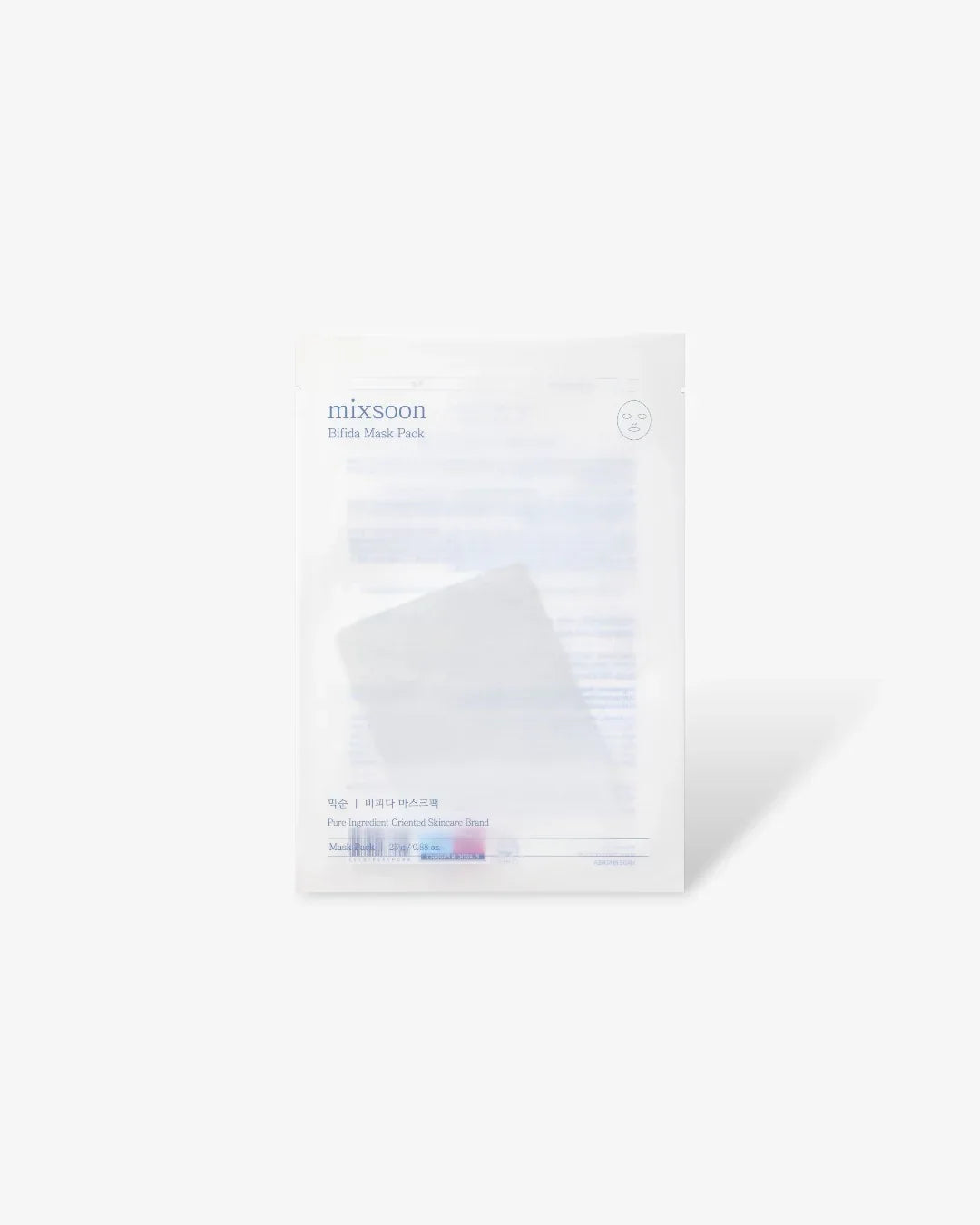 Mixsoon Bifida Mask Pack in minimalist white packaging for skincare and hydration