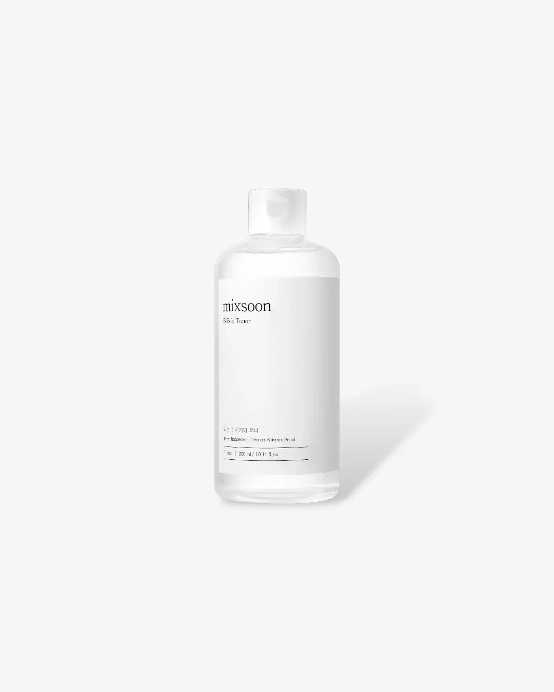 Mixsoon Bifida Toner 300ml clear plastic bottle with white label on white background
