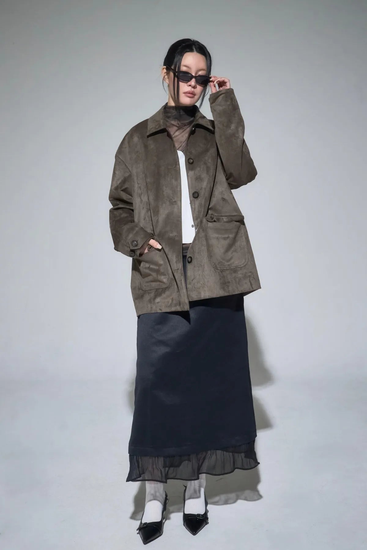 Blade Satin Skirt
