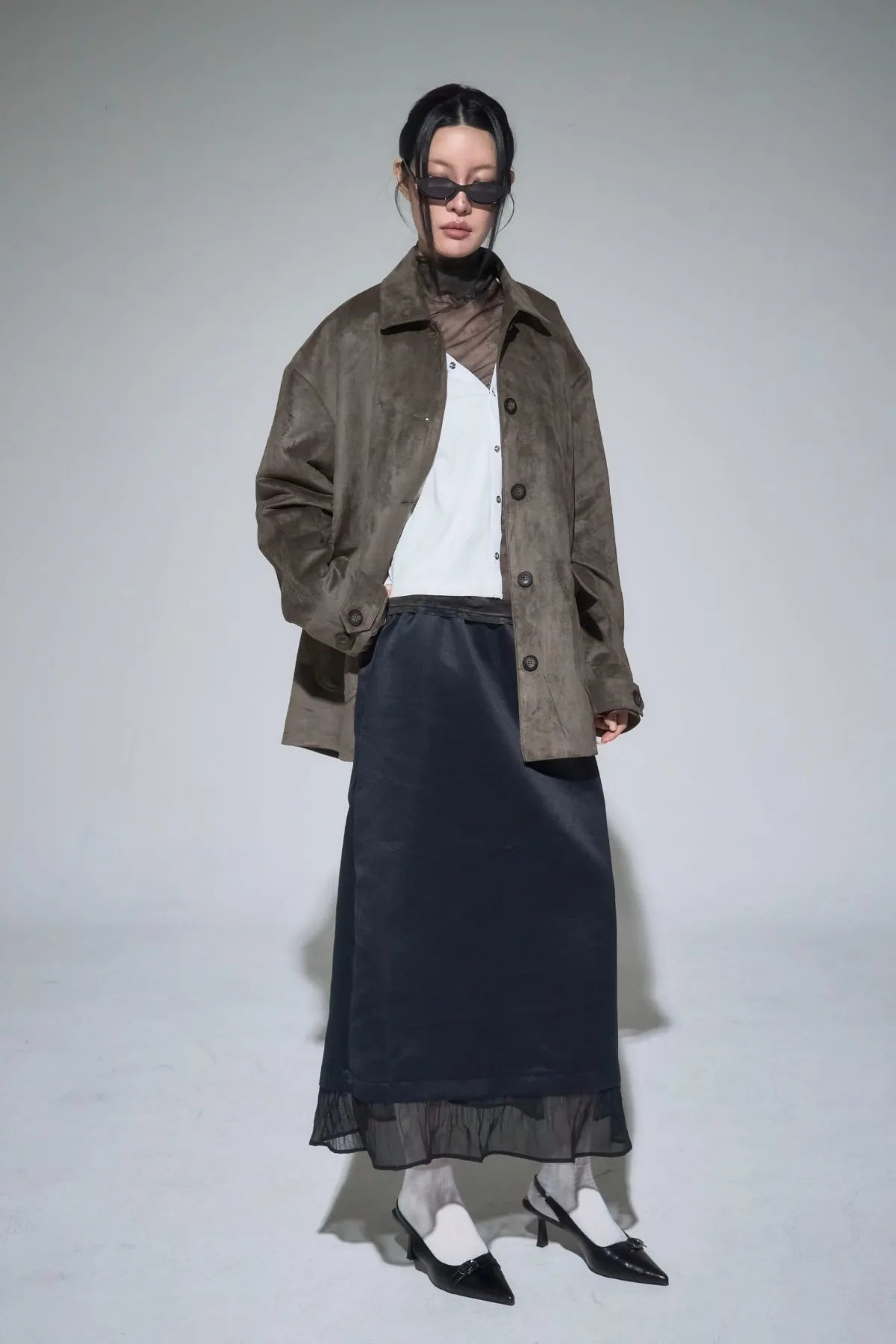 Blade Satin Skirt