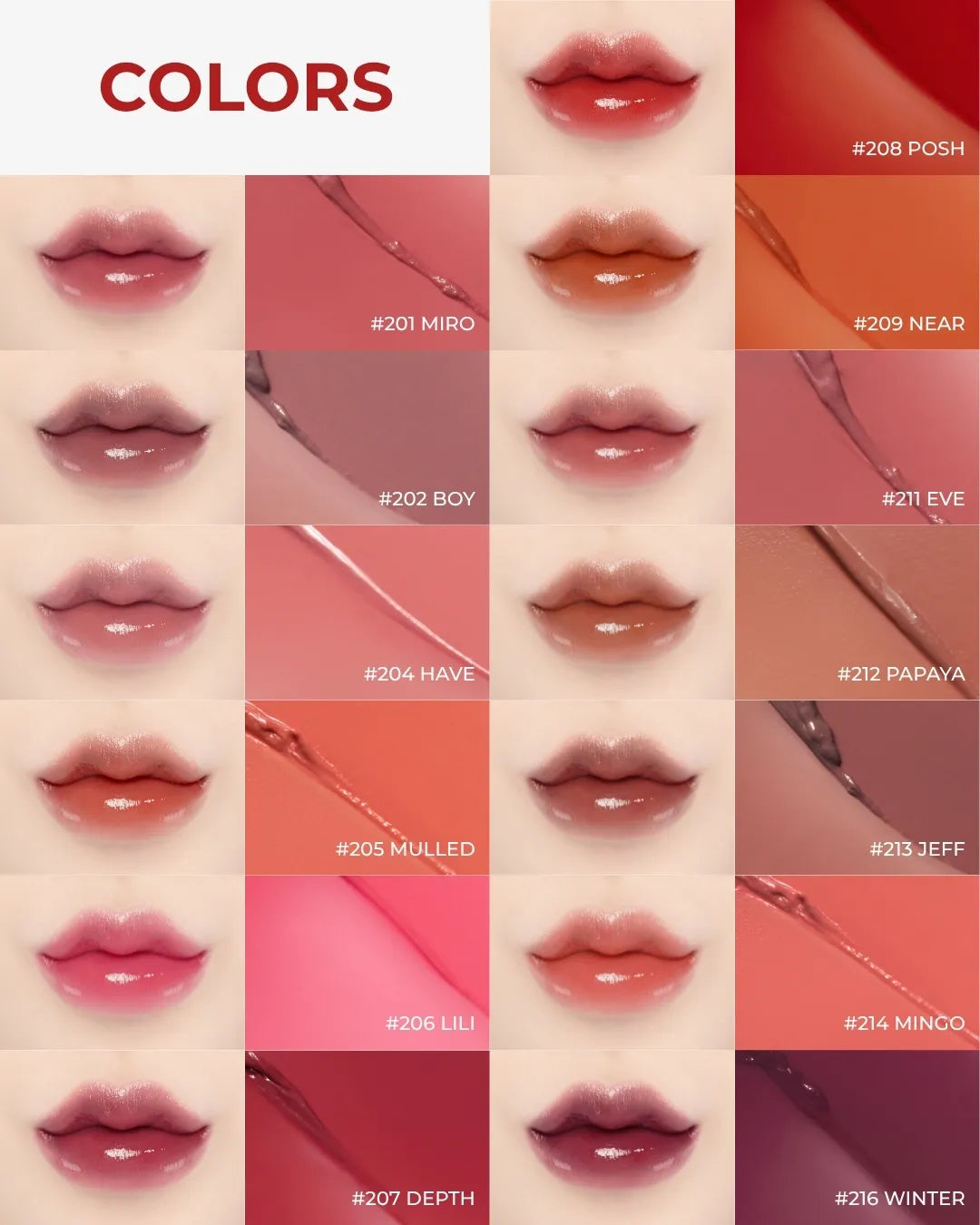 Bonding Glow Lipstick (13 Colours)