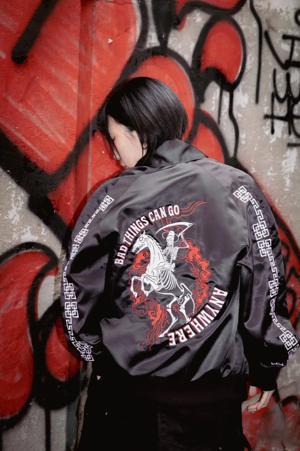 Bulgi' Unbridled Raw-Stitch Bomber