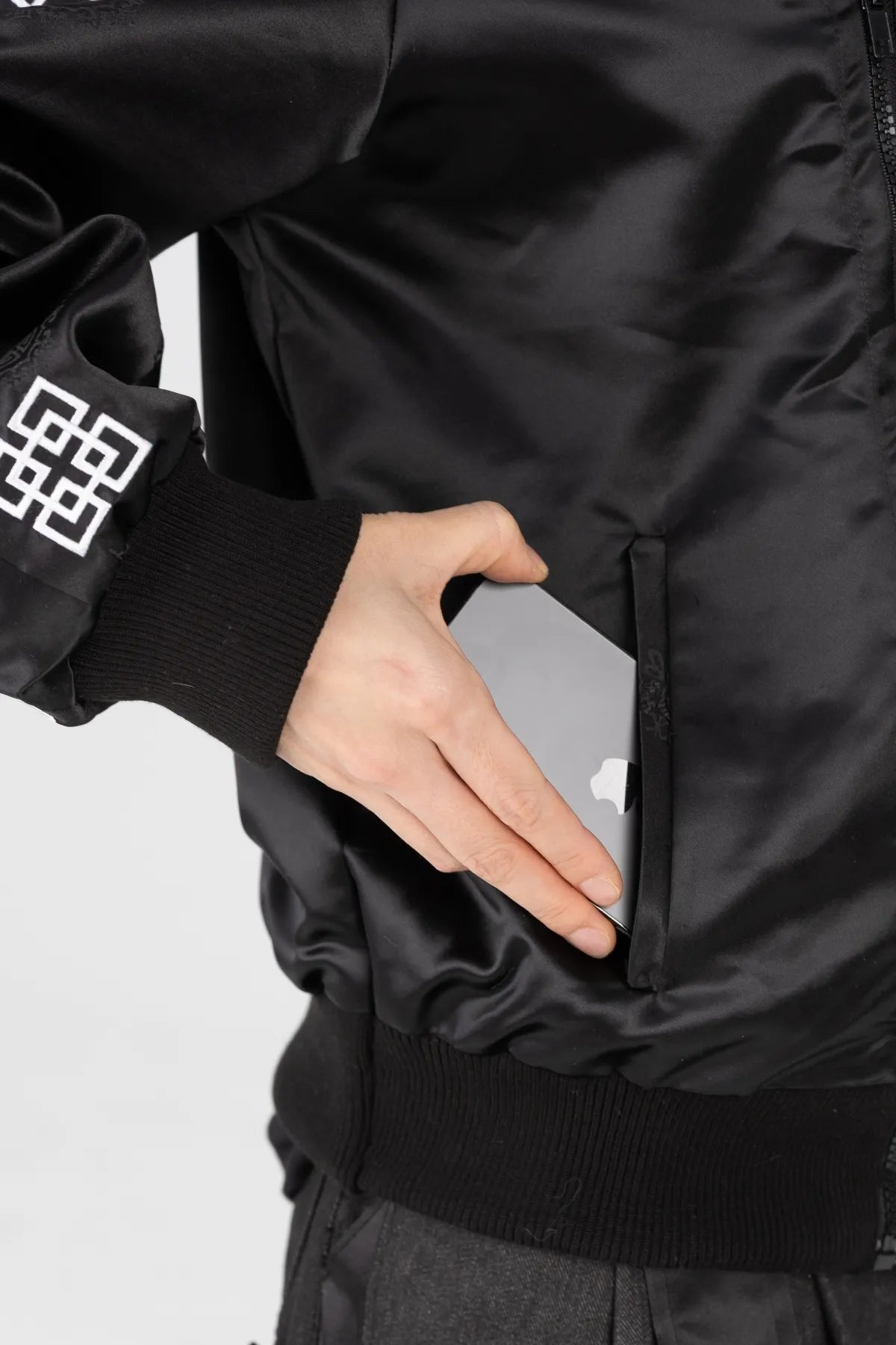Bulgi' Unbridled Raw-Stitch Bomber