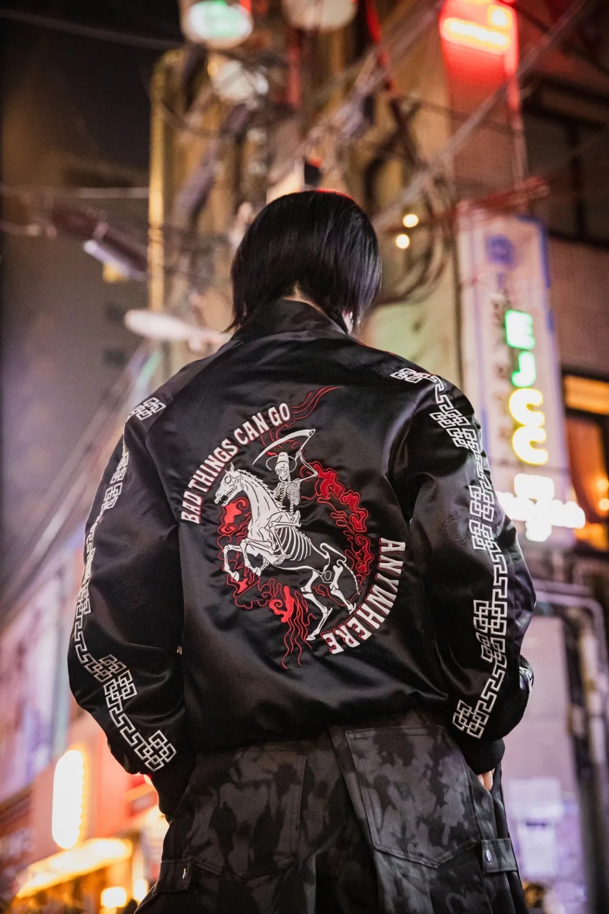 Bulgi' Unbridled Raw-Stitch Bomber
