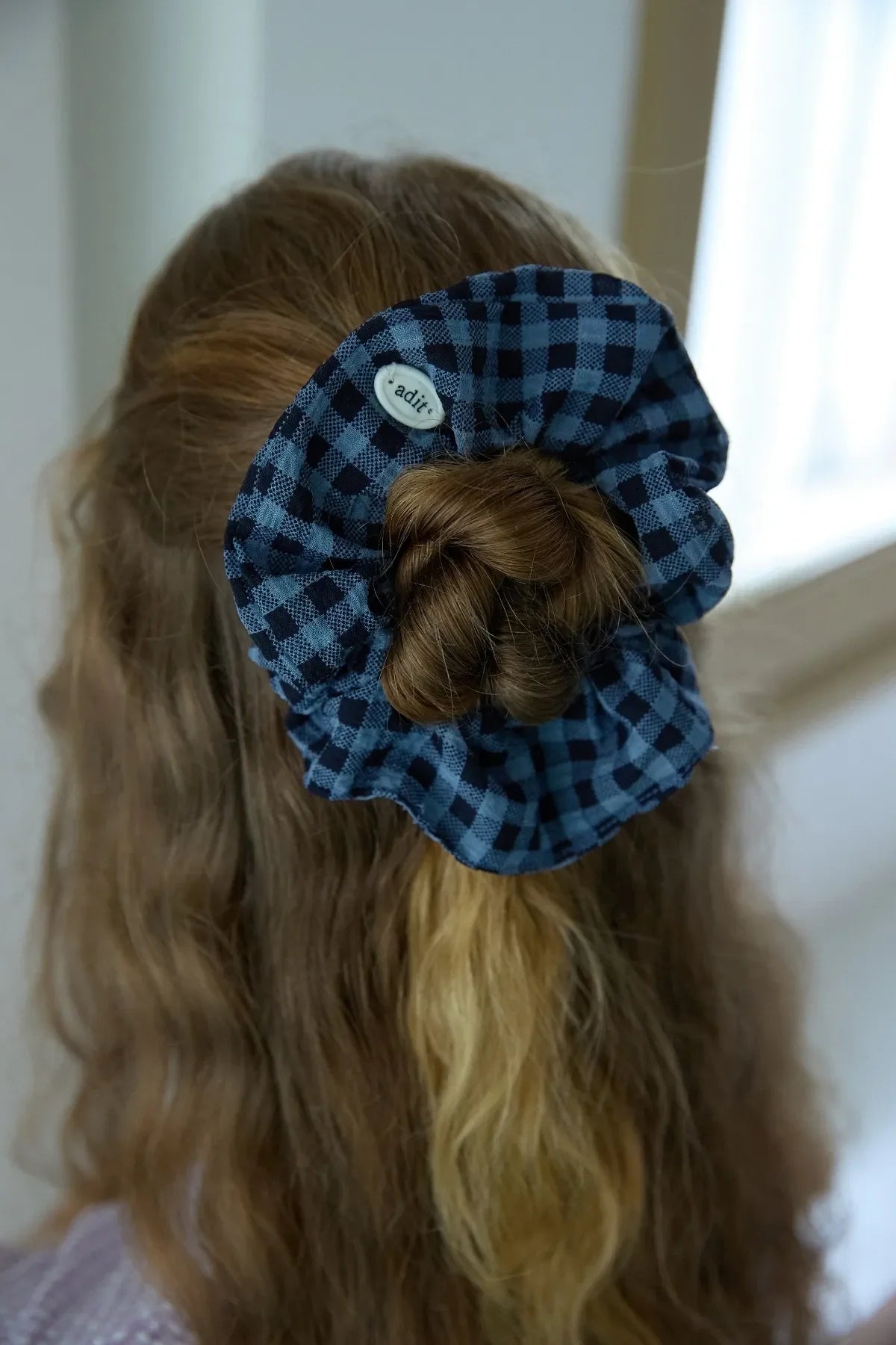 Check Scrunchie
