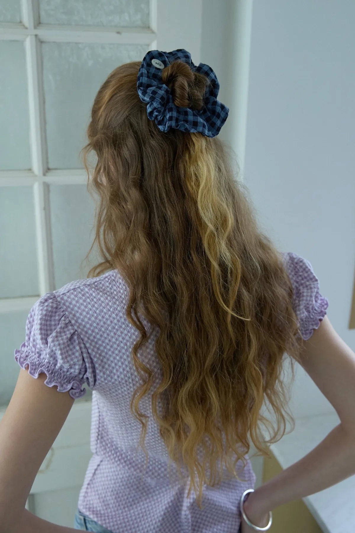 Check Scrunchie