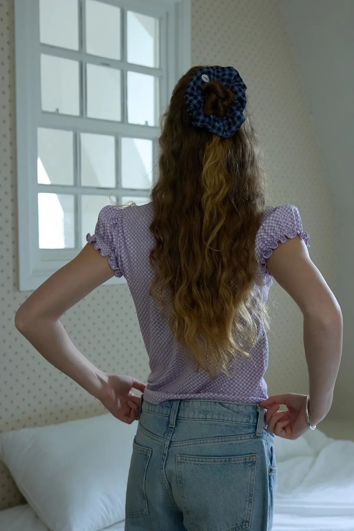 Check Scrunchie
