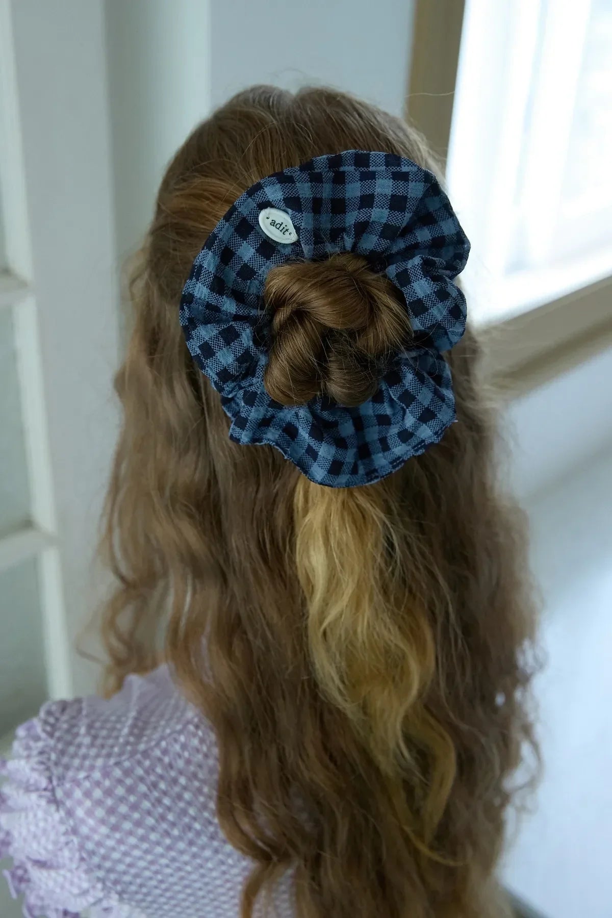 Check Scrunchie
