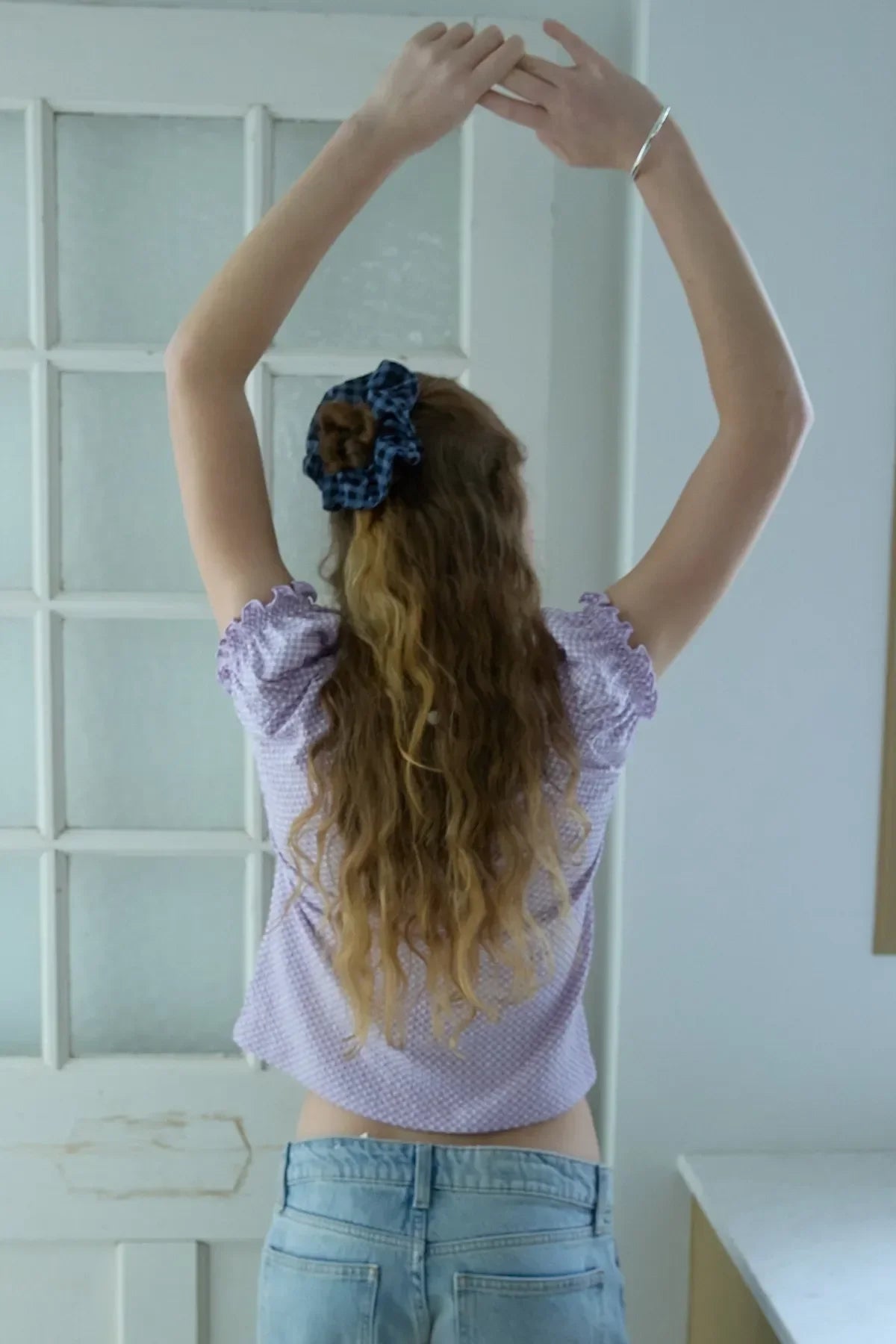 Check Scrunchie