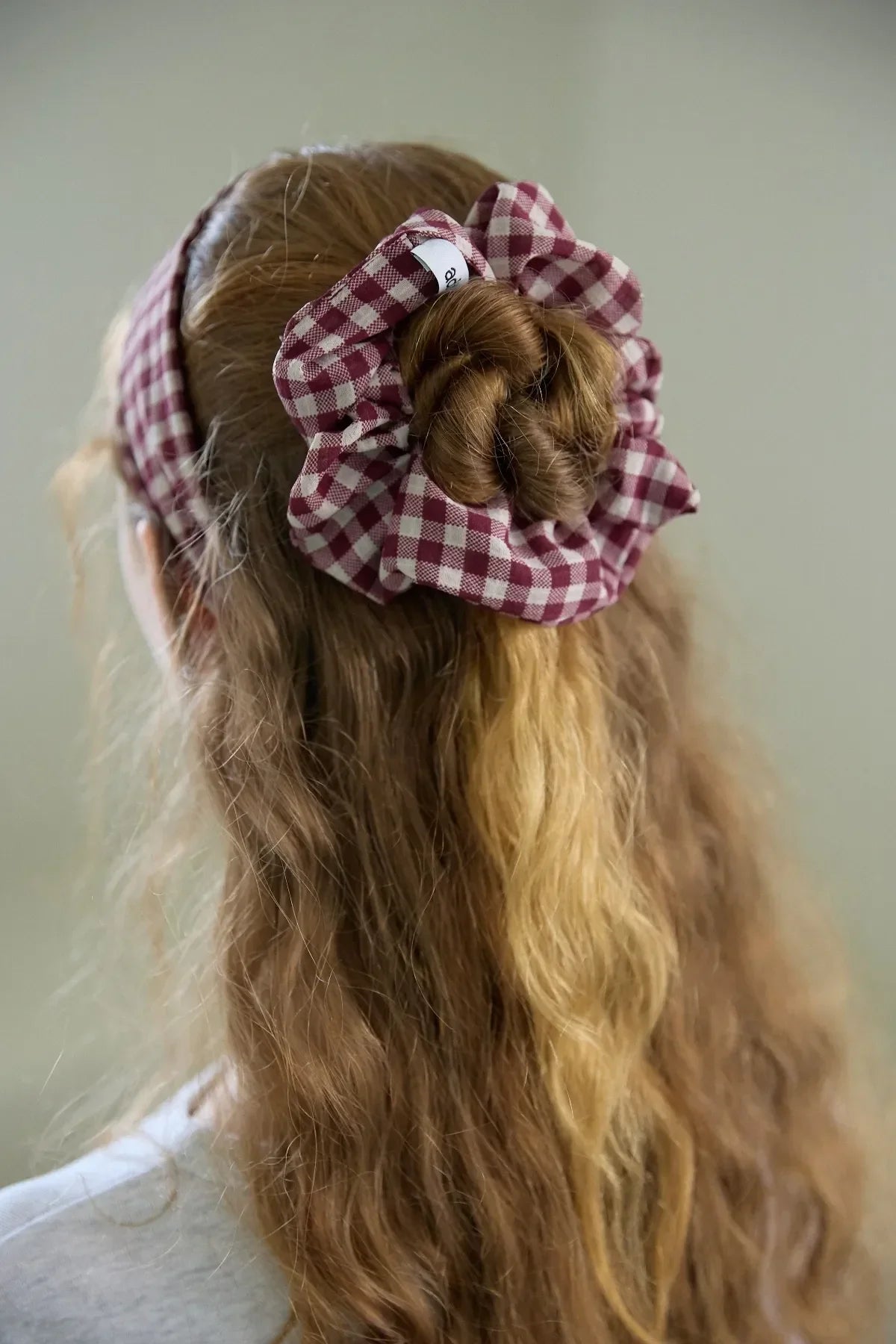 Check Scrunchie