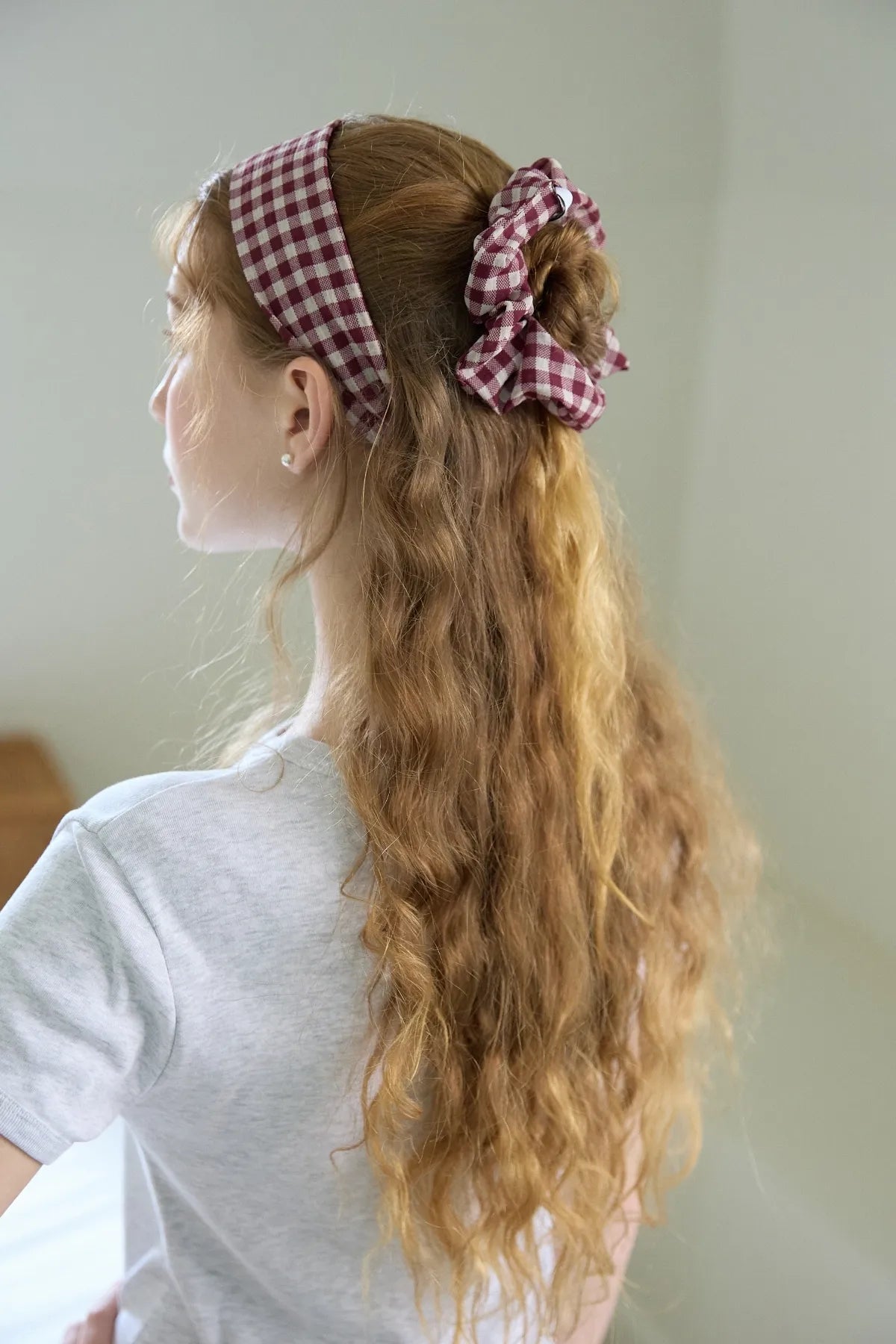 Check Scrunchie