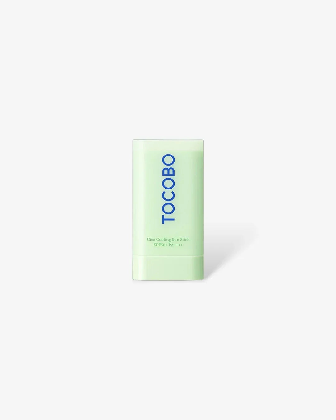 Tocobo Cica Cooling Sun Stick SPF50+ PA++++ in light green packaging on white background