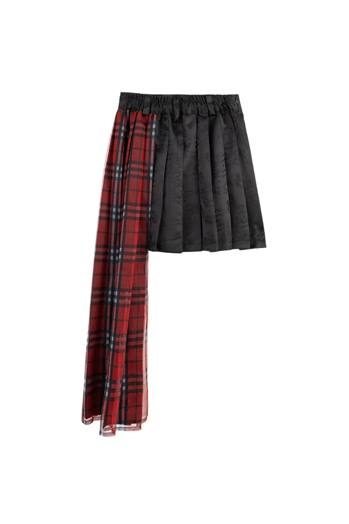 Cloud Brocade Mix Skirt