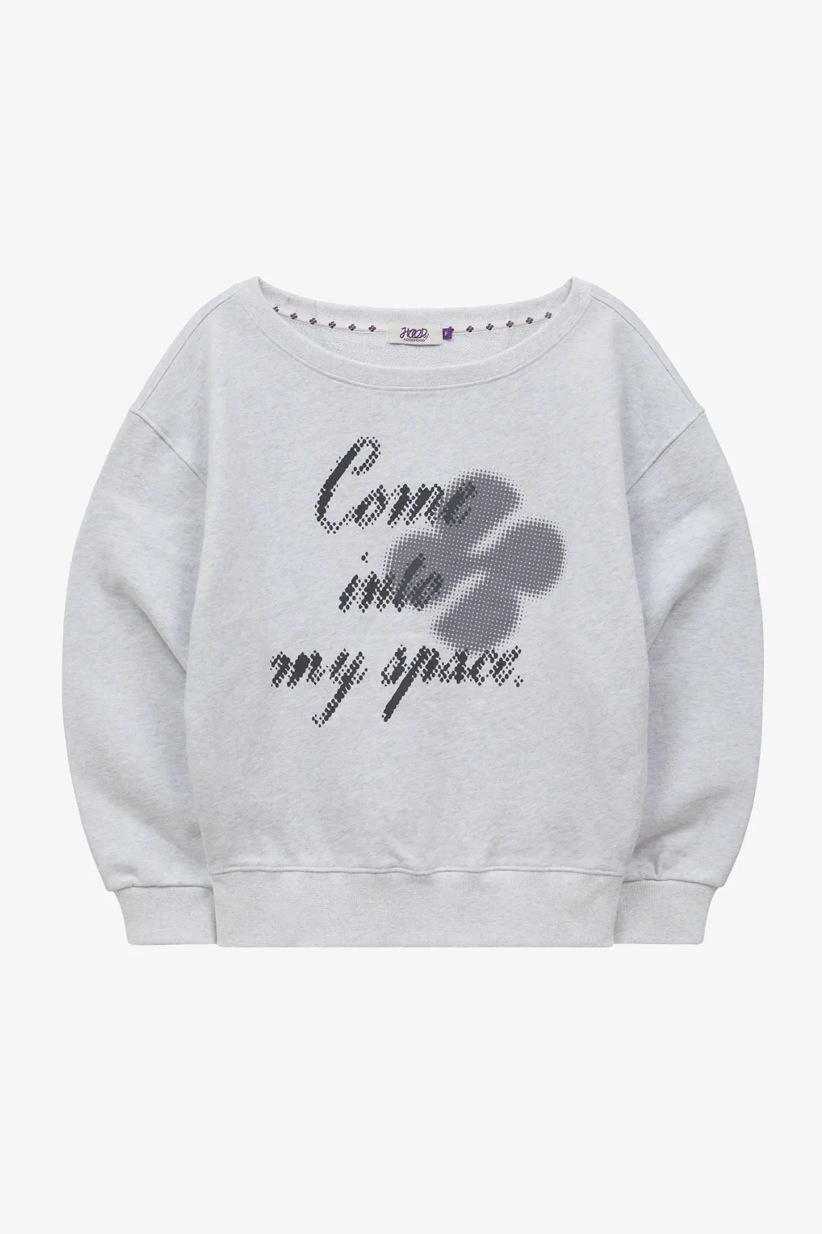 Clover Logo Off Shoulder Sweatshirt