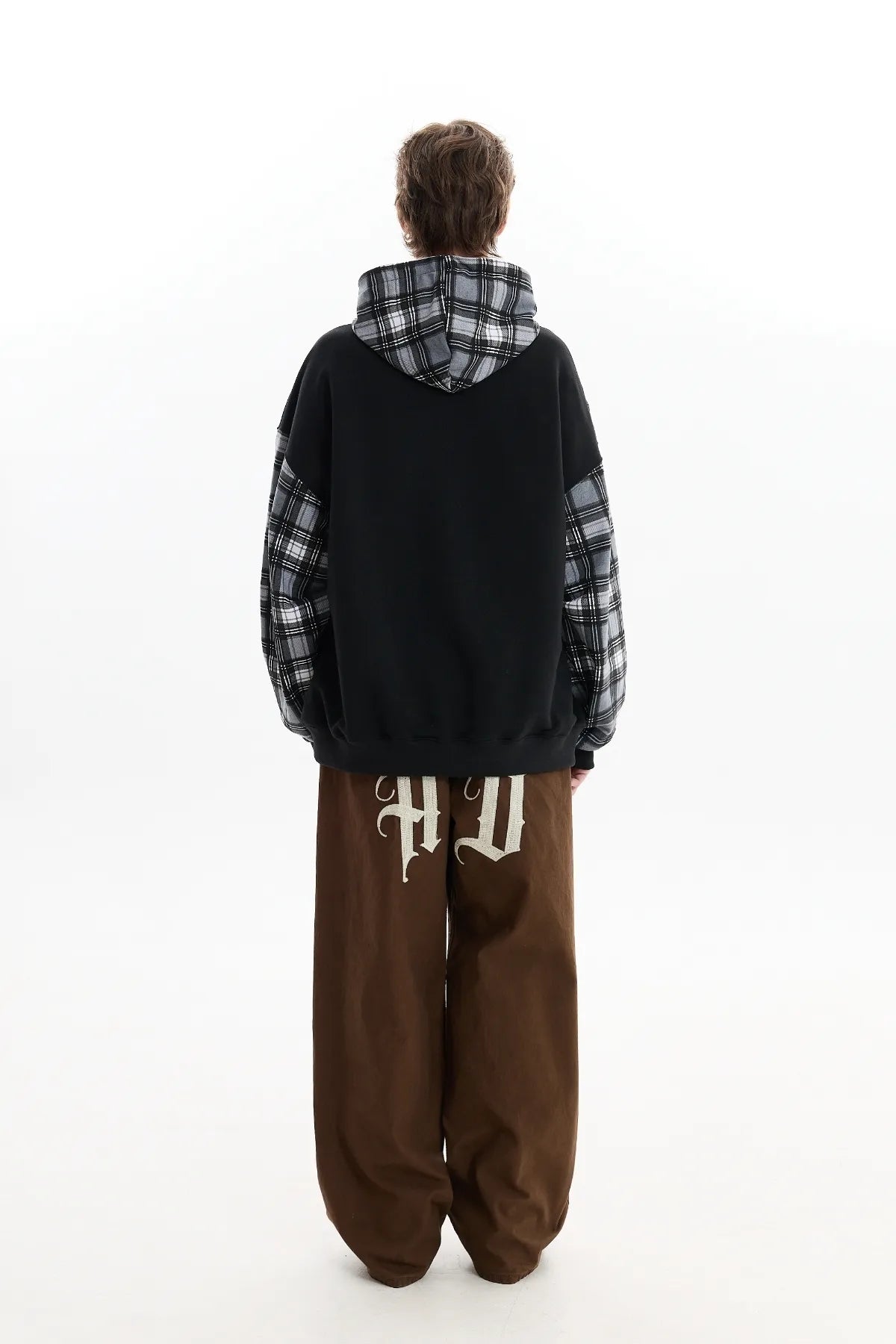 Colorblock Clover Check Hoodie