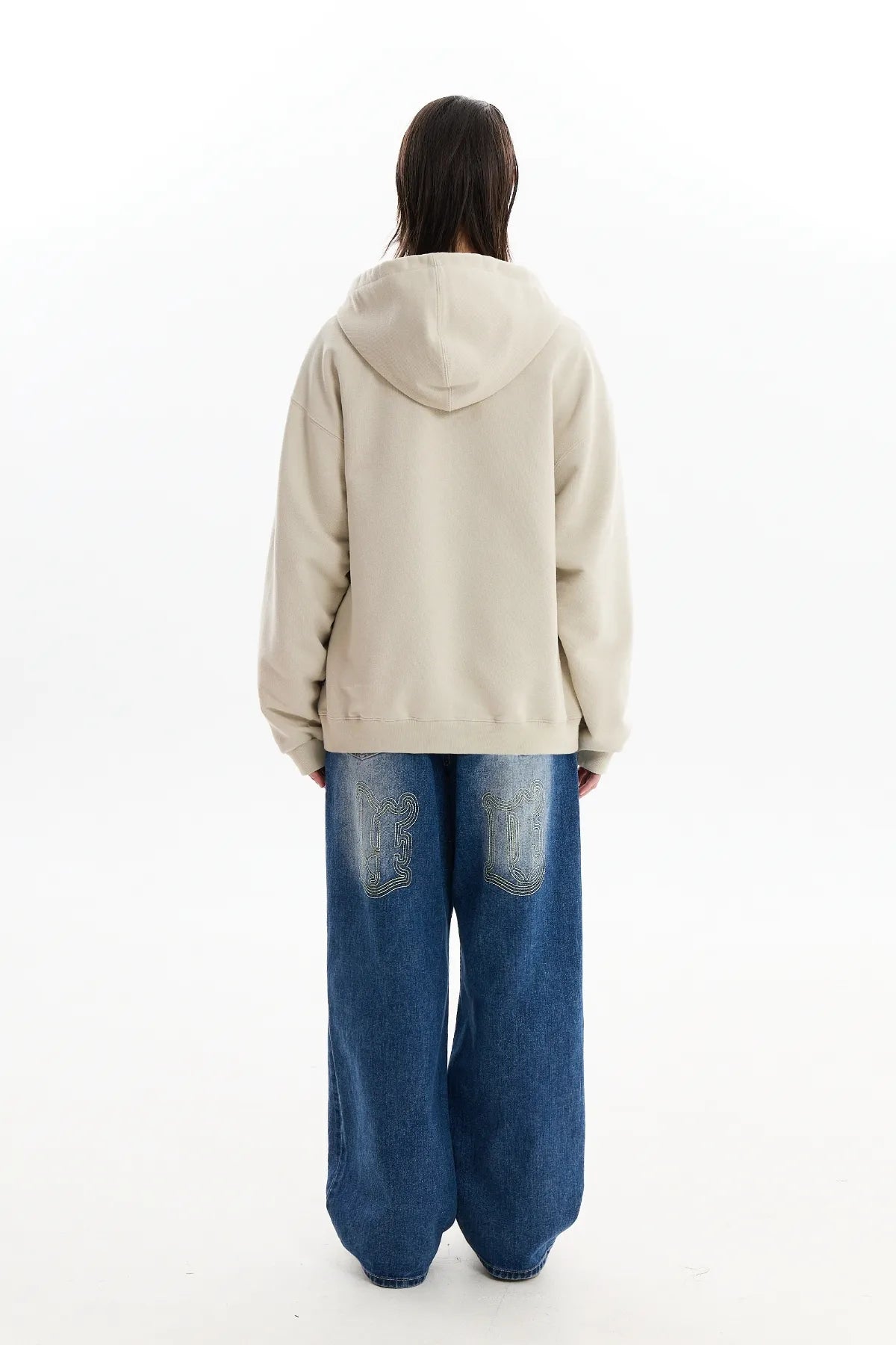 Come Closer Applique Hood Zip-Up