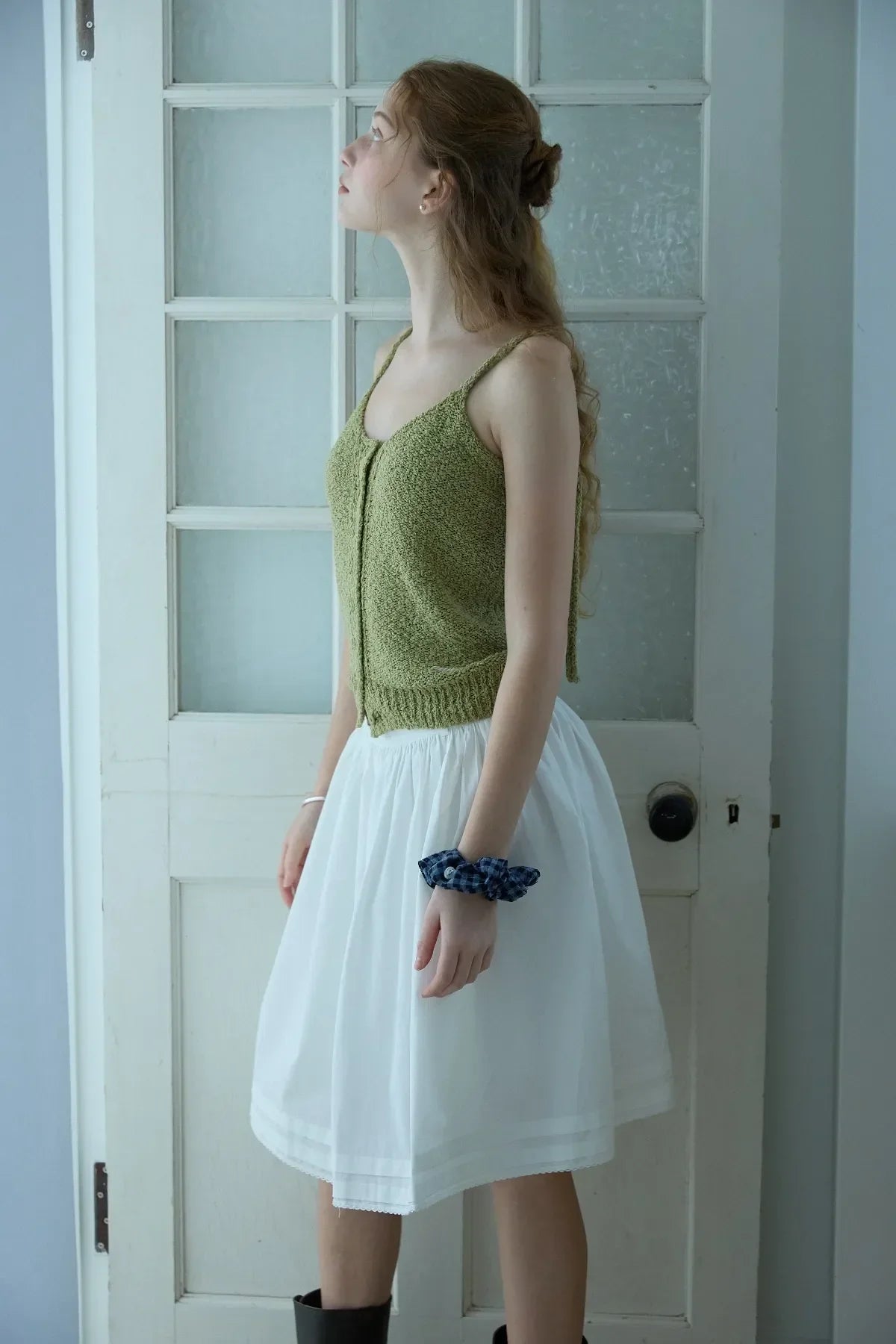 Cotton Shirring Skirt
