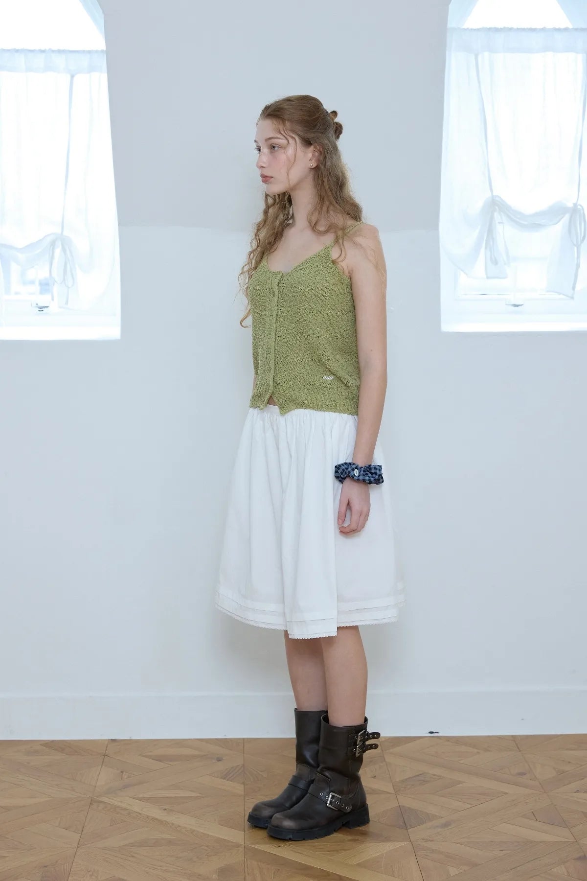 Cotton Shirring Skirt