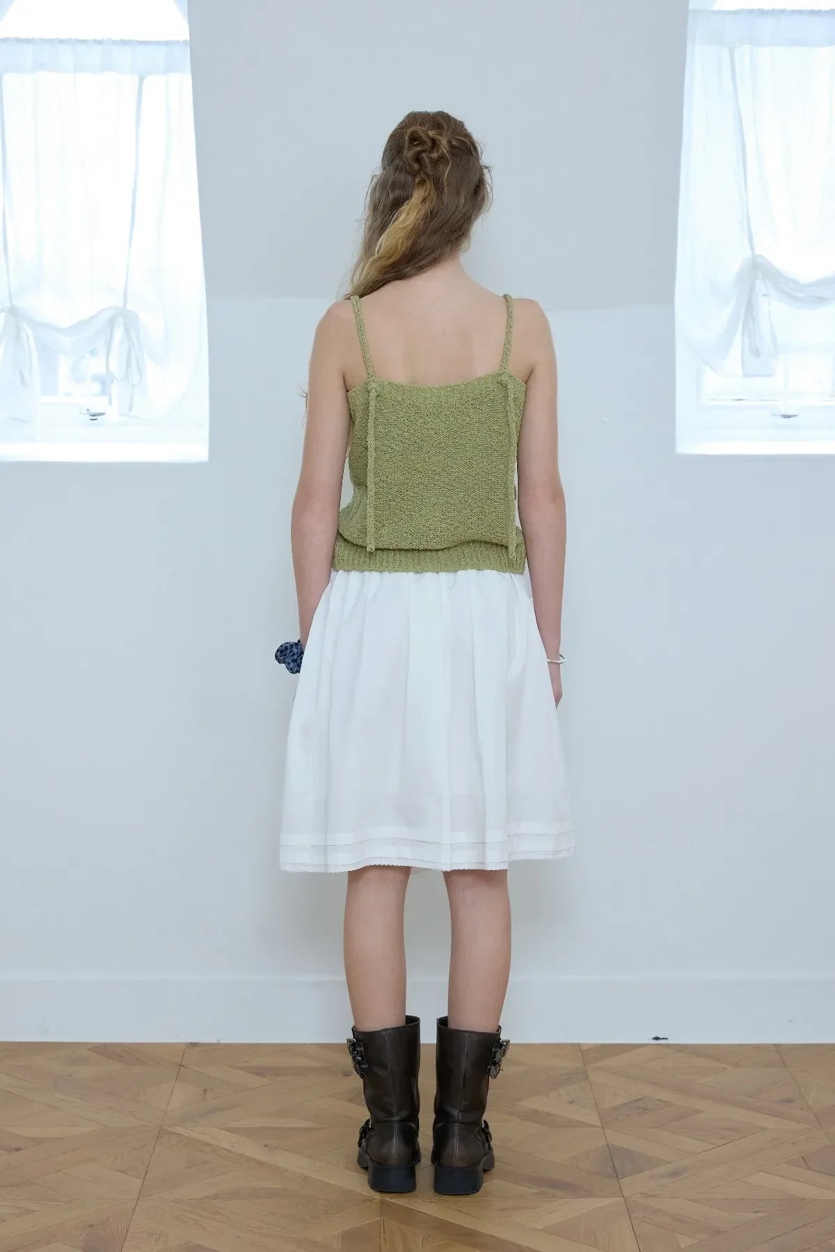 Cotton Shirring Skirt