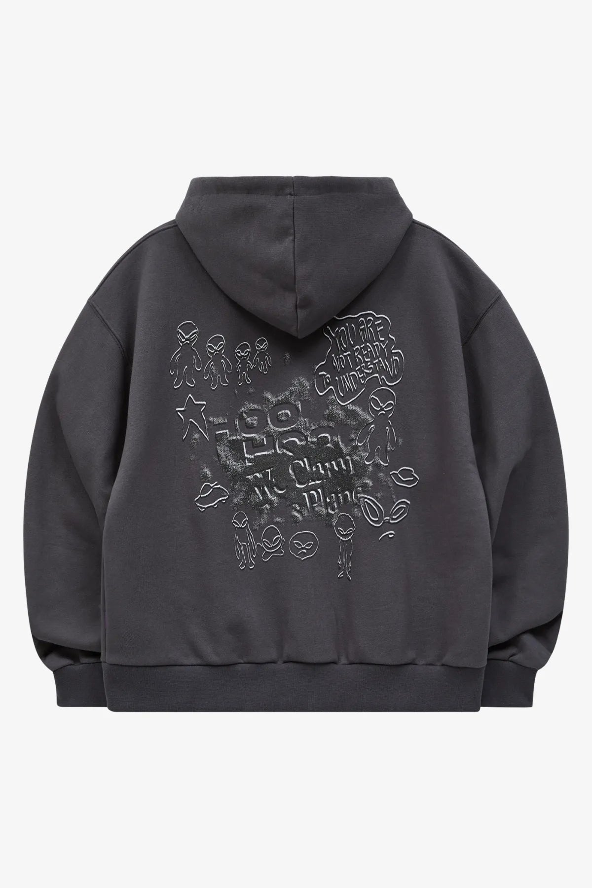 Doodle Alien Hood Zip-Up