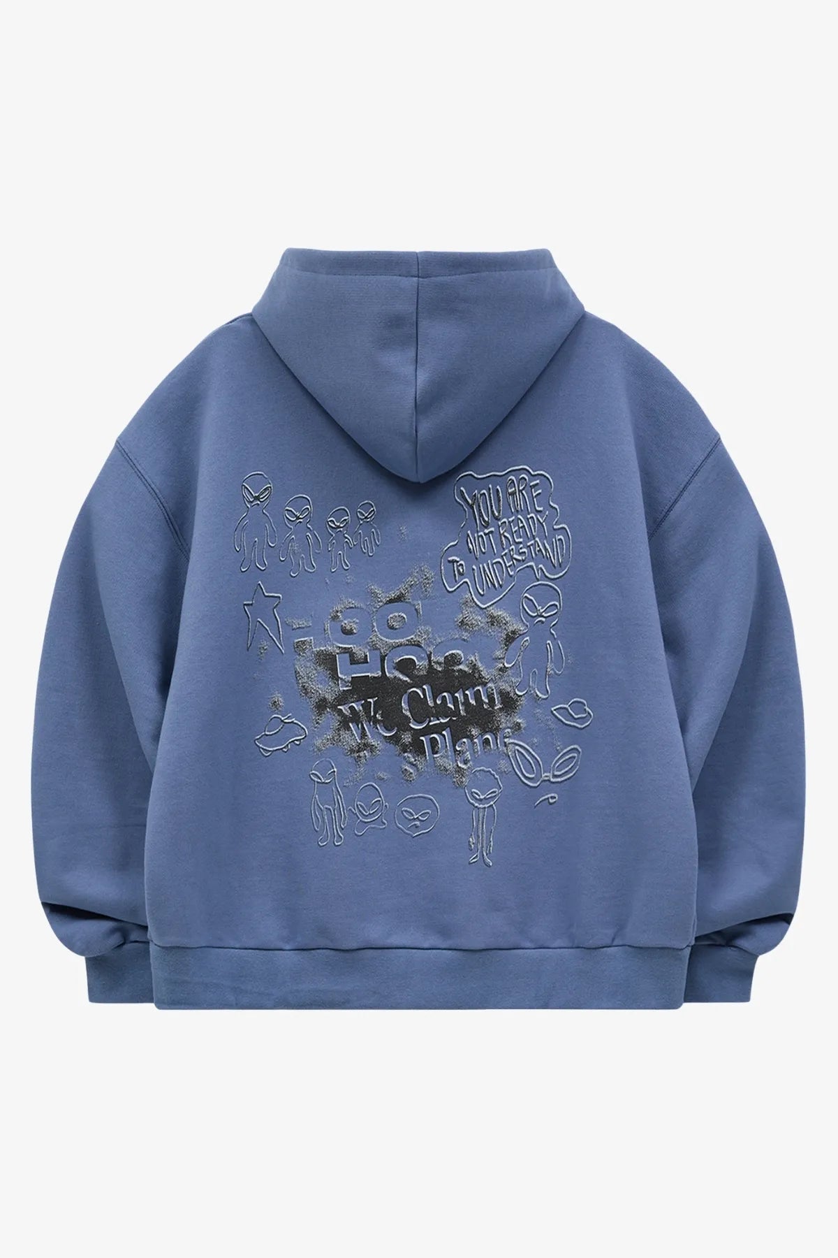 Doodle Alien Hood Zip-Up