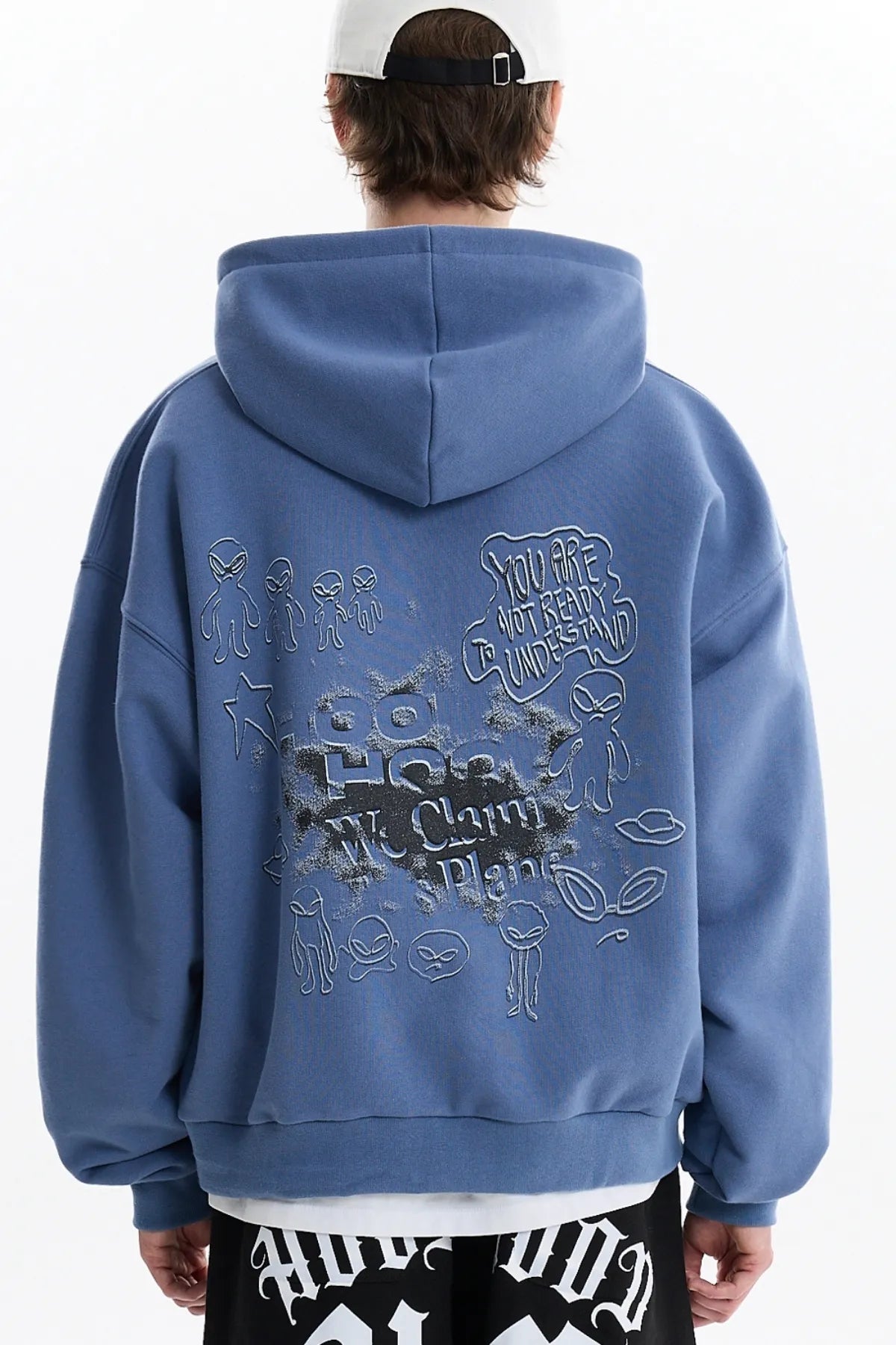 Doodle Alien Hood Zip-Up
