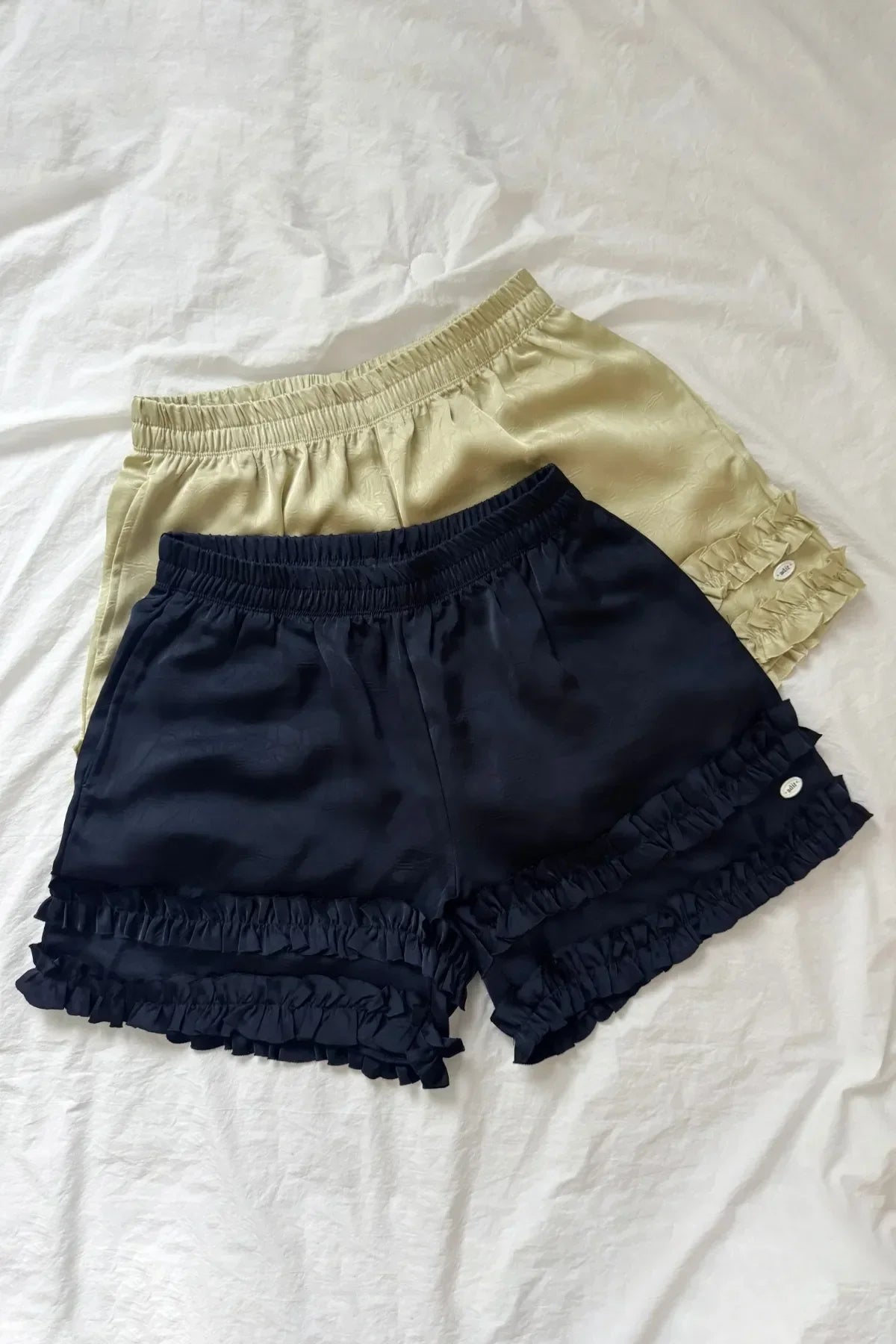 Frill Glossy Shorts