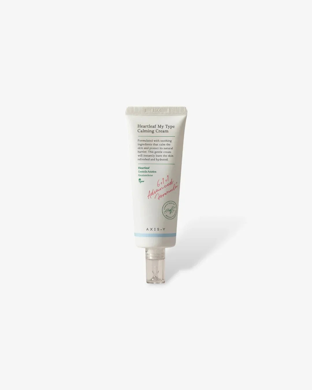 Heartleaf My Type Calming Cream in 60ml white tube with clear cap on white background