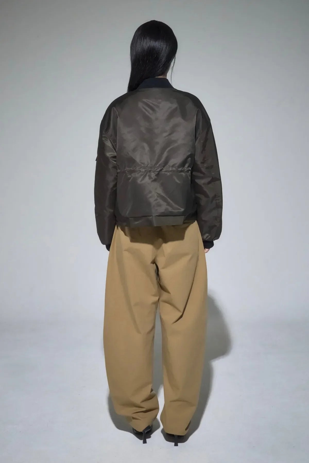 Heavy Nylon Bomber Jacket