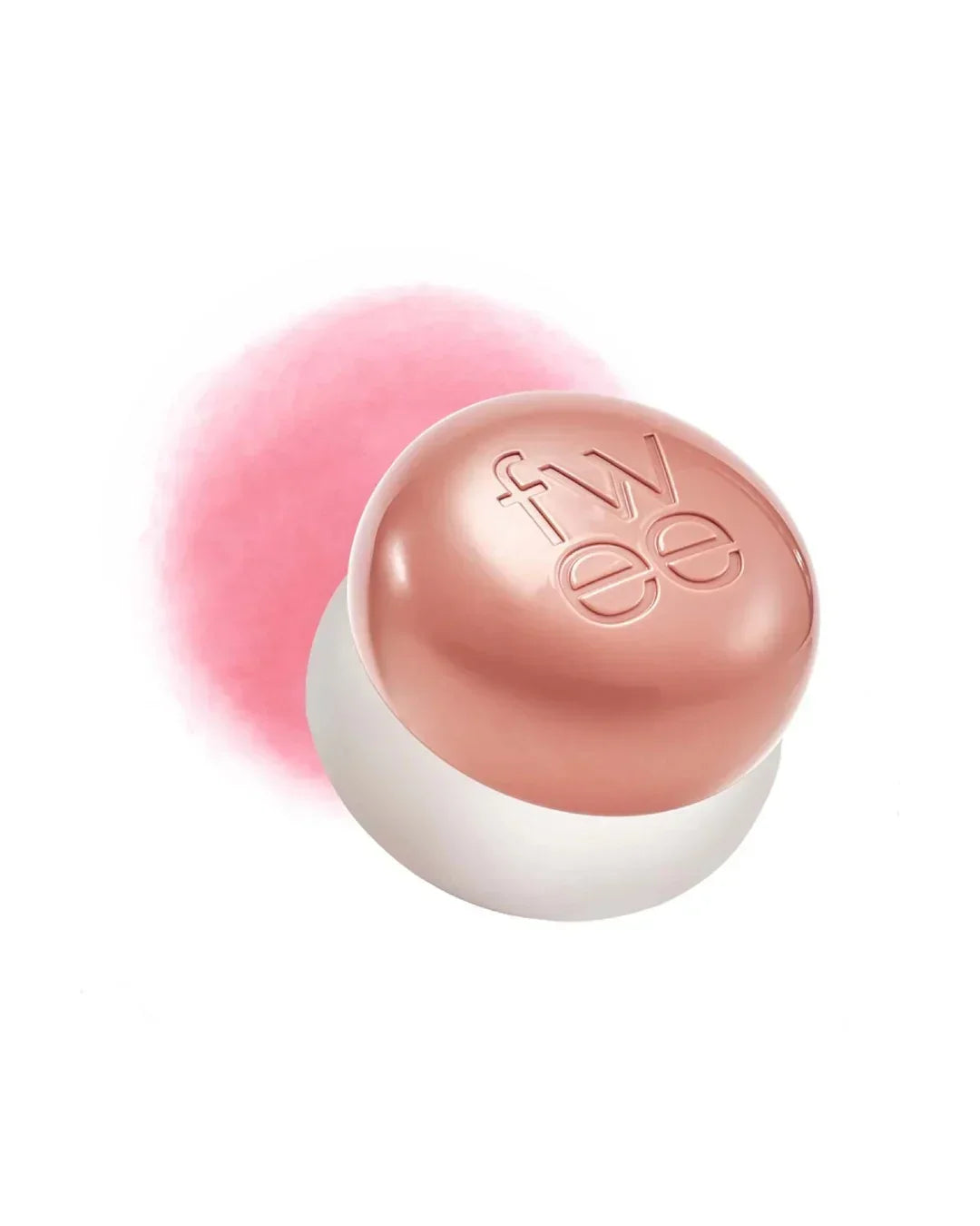 fw ee lip and cheek balm with pink shade swatch on white background